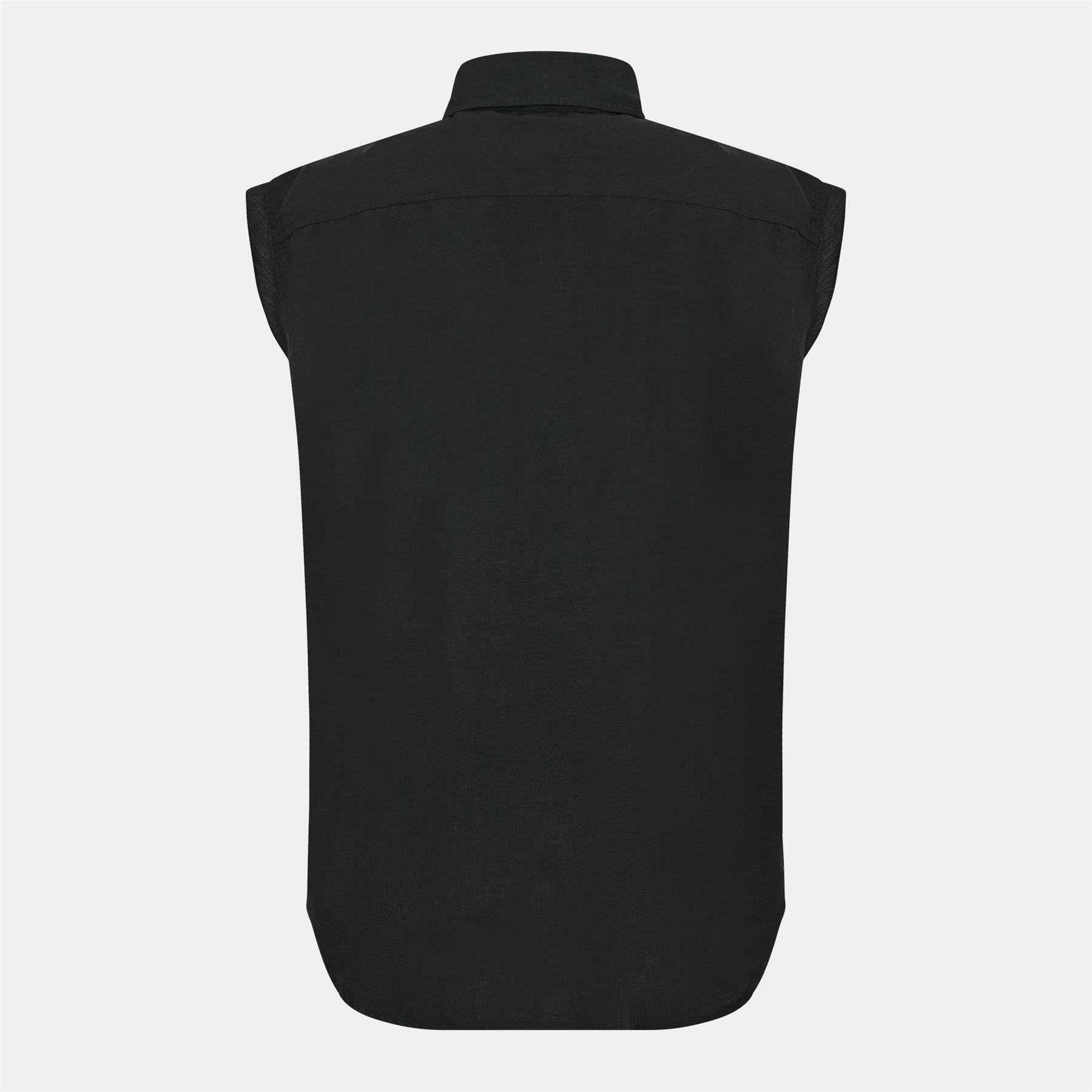 Diesel Relaxed Fit Sleeveless Collared Shirt