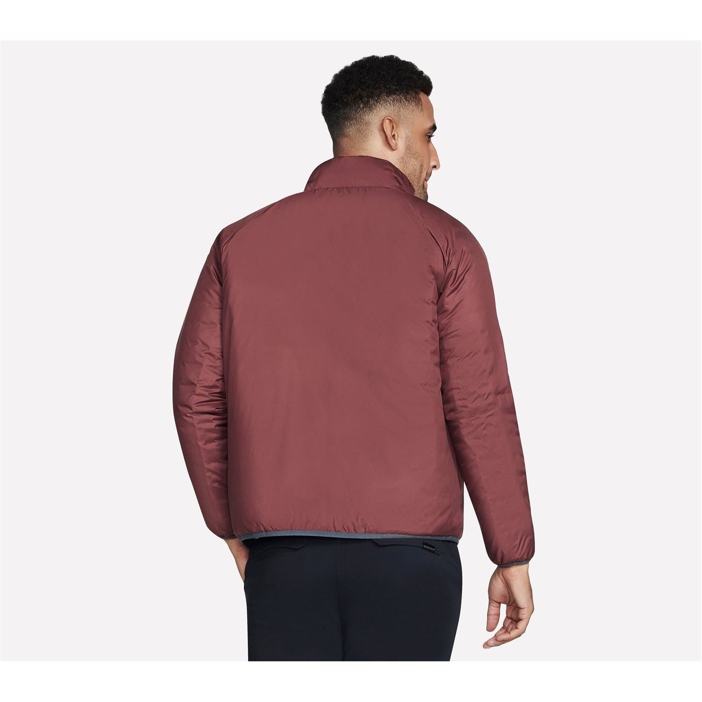 Skechers Goshield Altitude Solid Patterned Ribbed Cuff Softshell Jacket