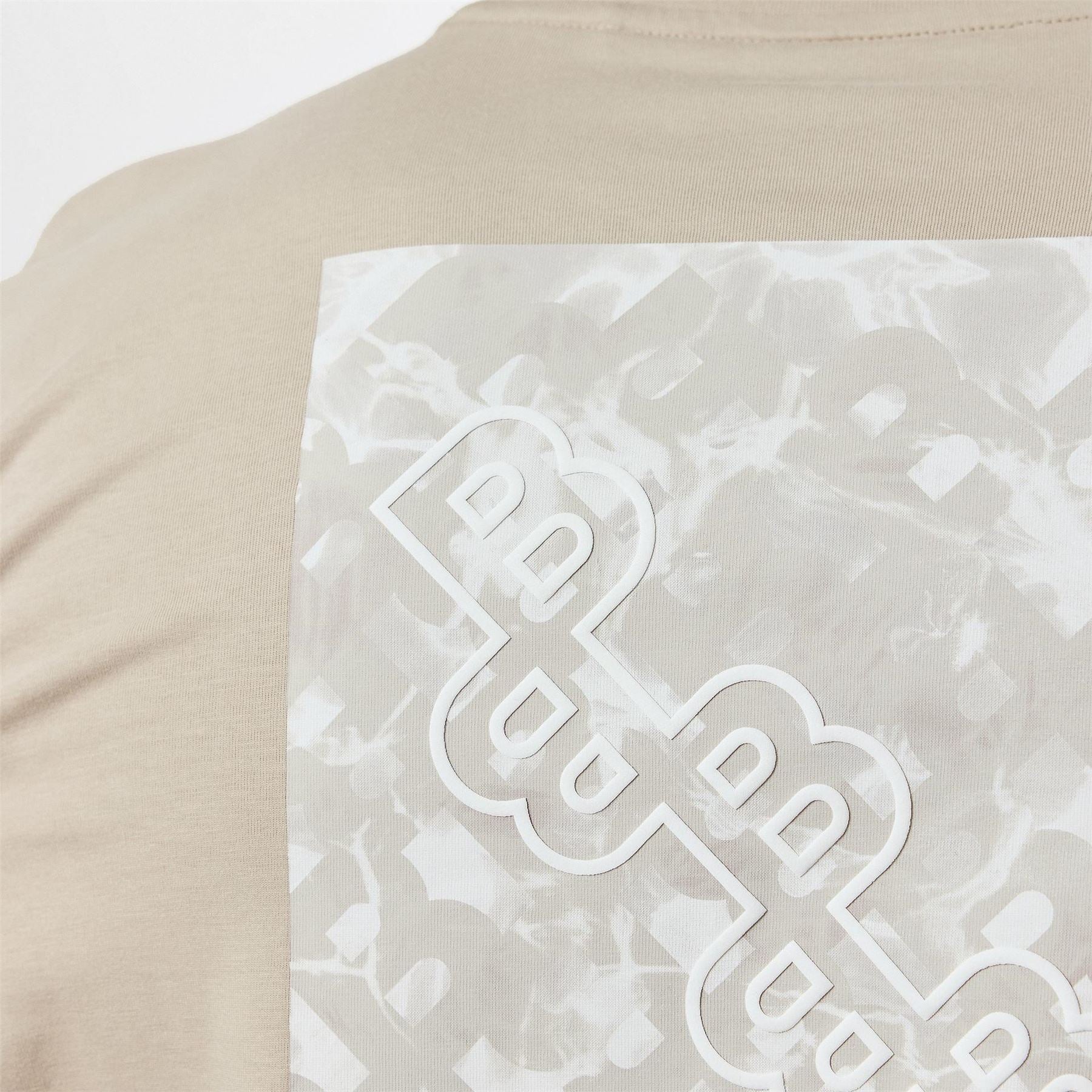 Boss Box Print Crew Neck Regular Fit T-Shirt