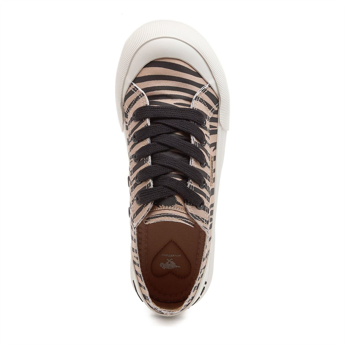 Rocket Dog Jazzin Plus A Zebra Patterned Lace-Up Sneakers
