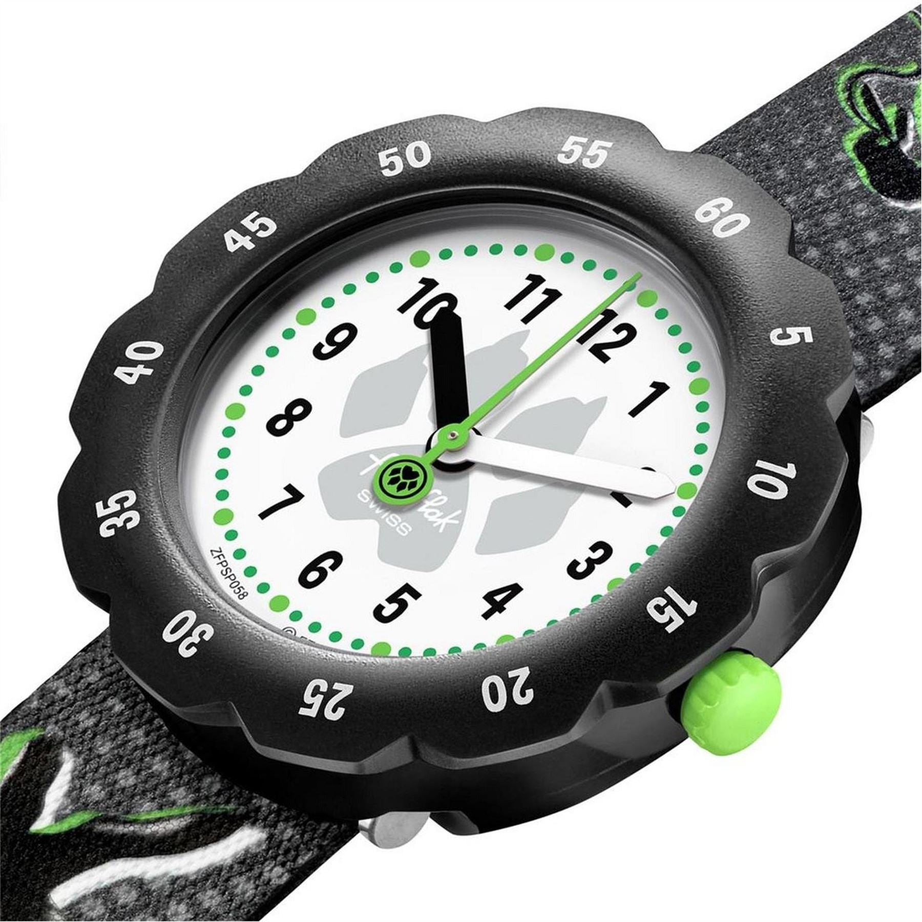 Flik Flak Bold Hands Clear Markers Analogue Quartz Watch