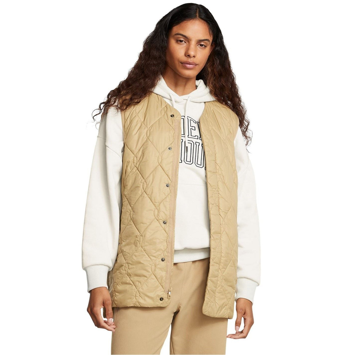 Under Armour Diamond Snap Button Solid Patterned Gilet
