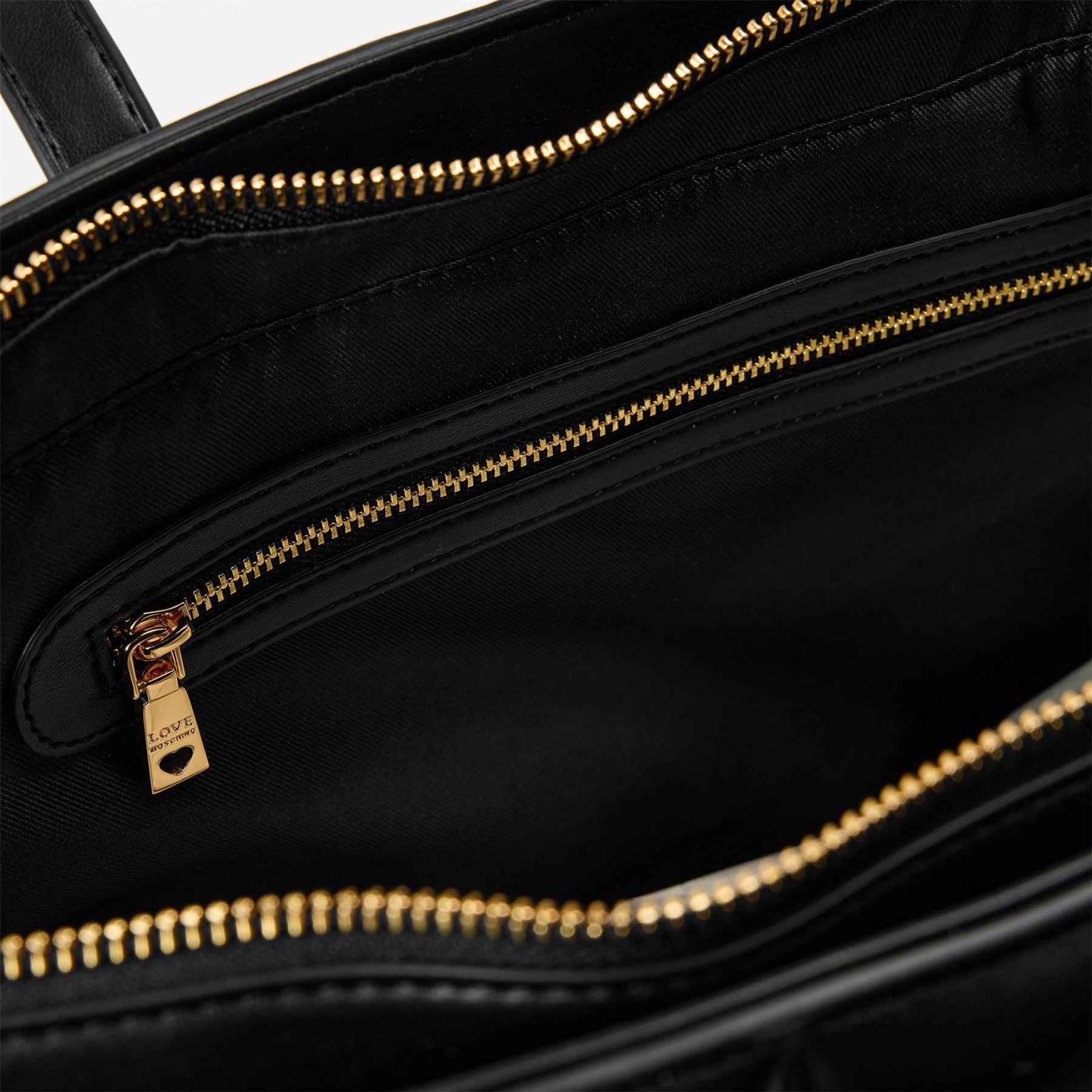 Love Moschino Quilt Rectangle Shape Tote with Gold Tone Hardware