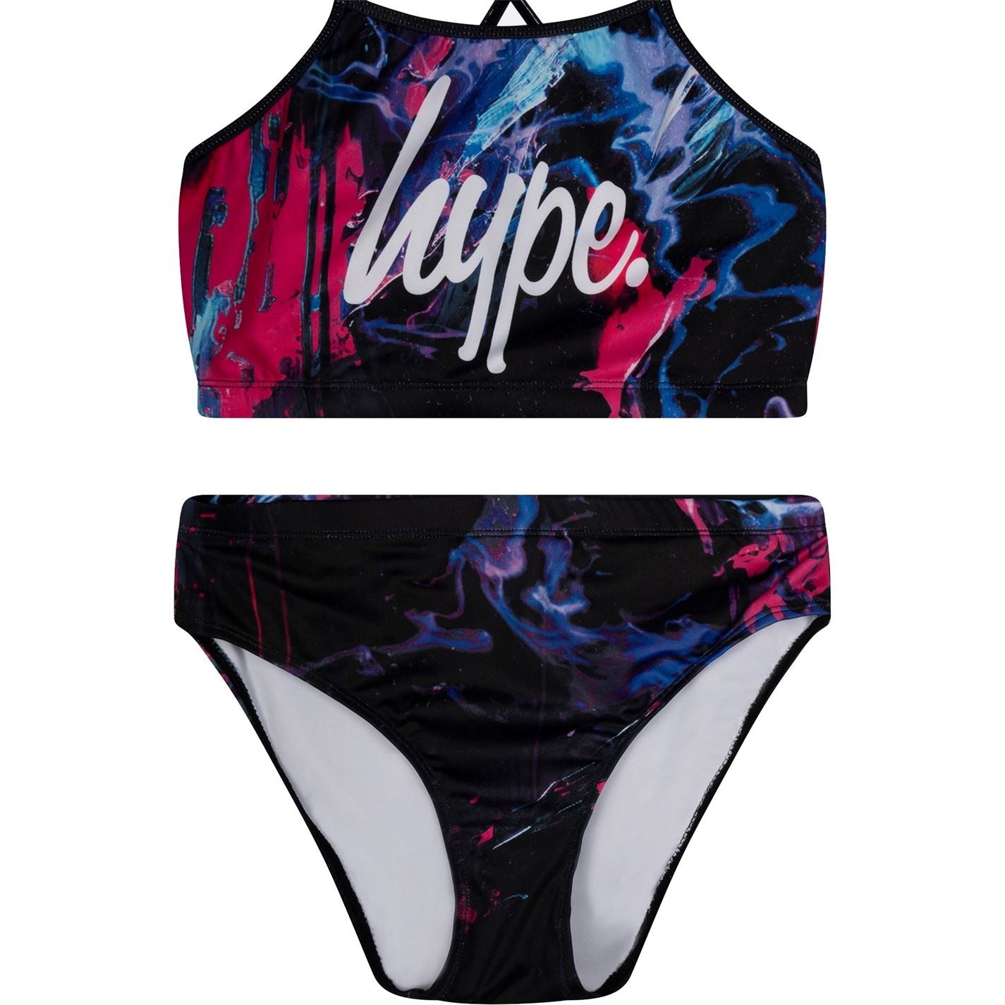 Hype Smudge Graphic Print Bikini