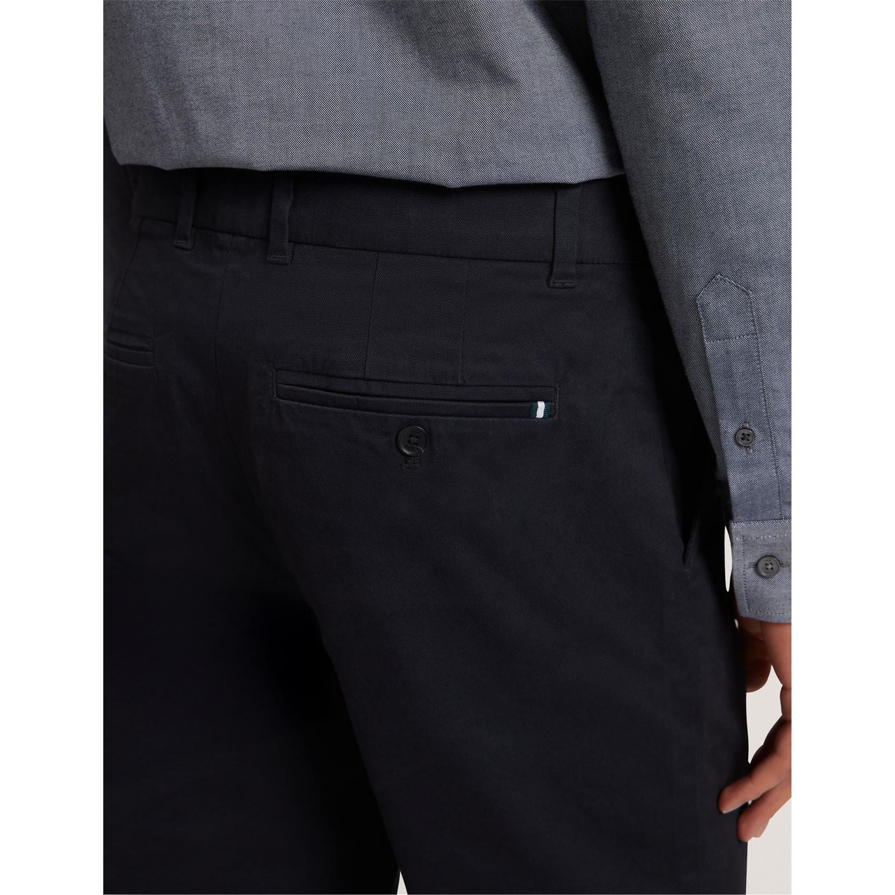 Ted Baker Solid Patterned Slim Chinos