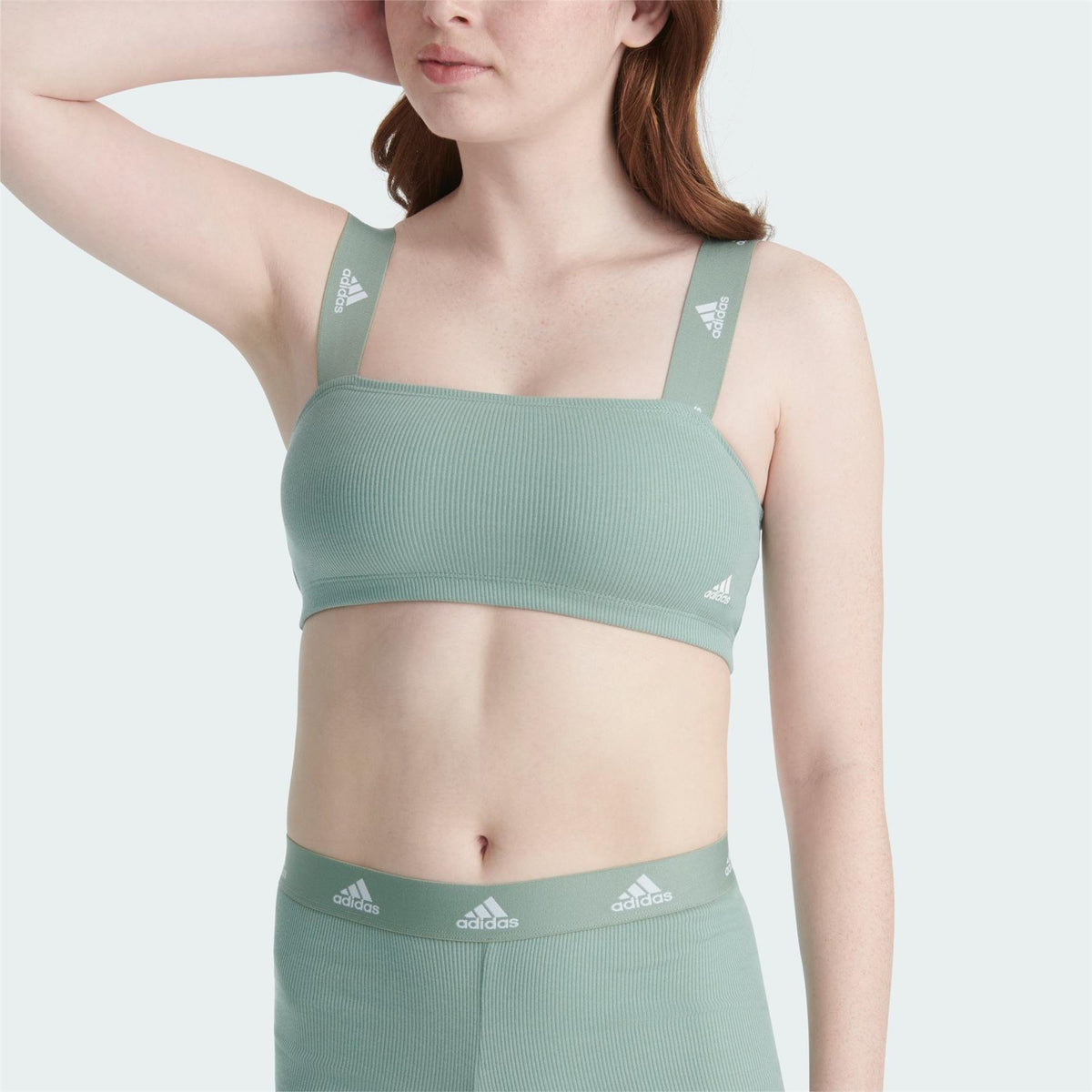 adidas Ribbed Bandeau Strapless Bra