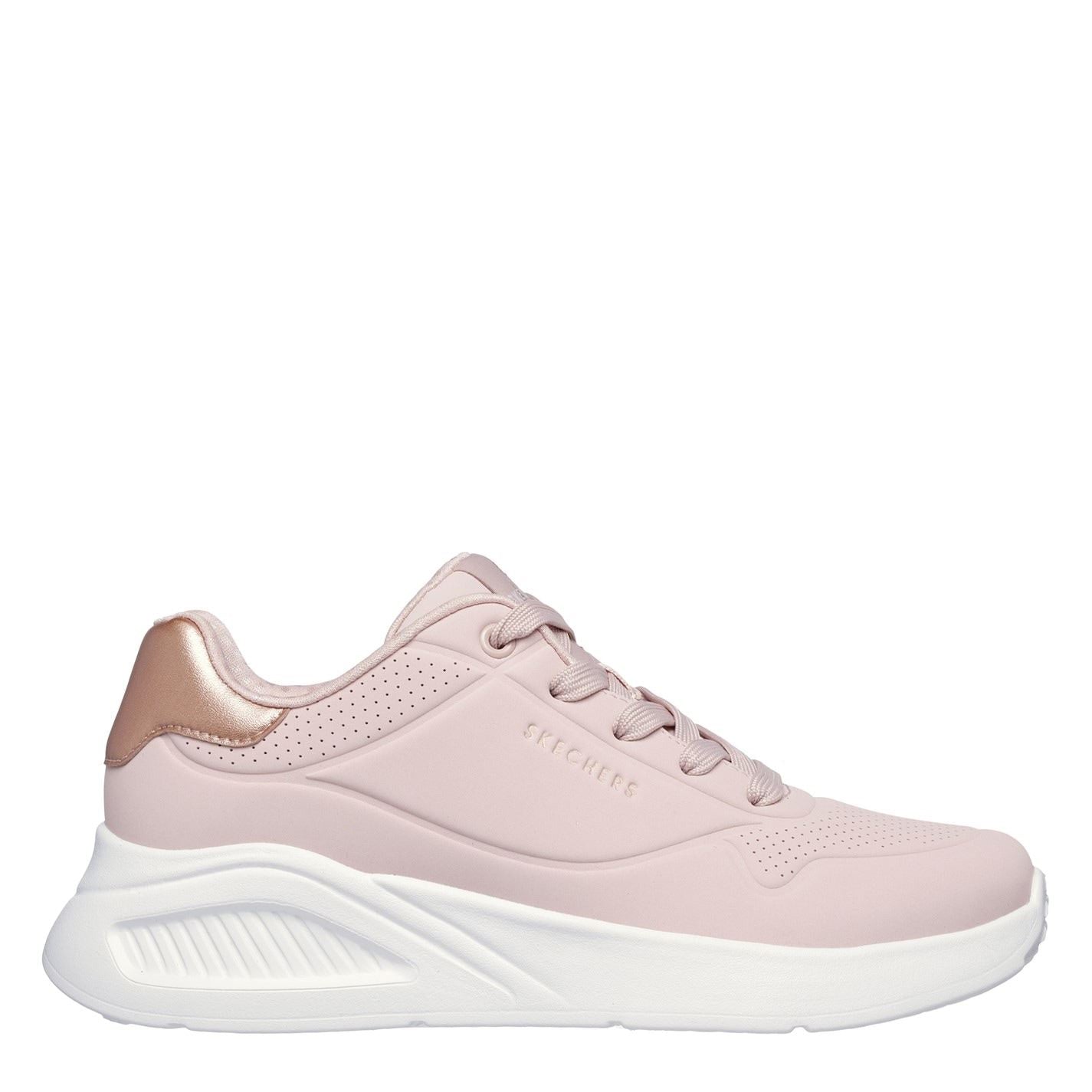 Skechers Uno Lite Low Top Sneakers with Built-In Heel
