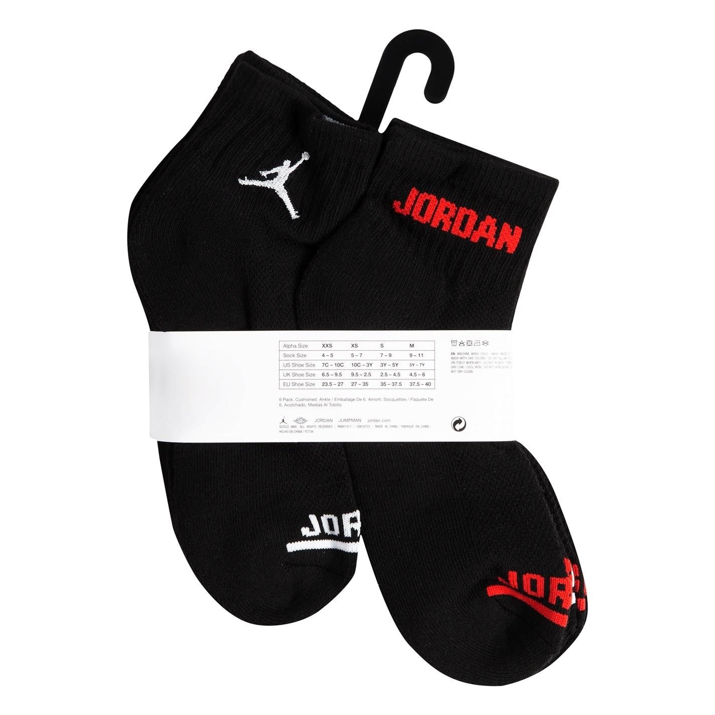 Air Jordan 6pk Ankle Sock Juniors