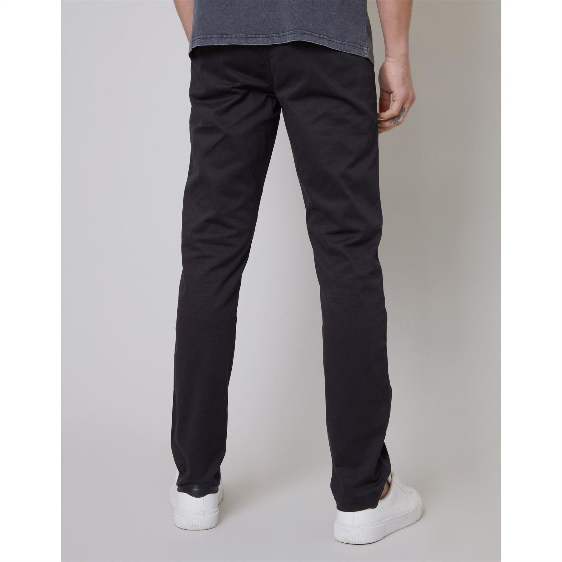 Threadbare Cast Solid Patterned Slim Trousers