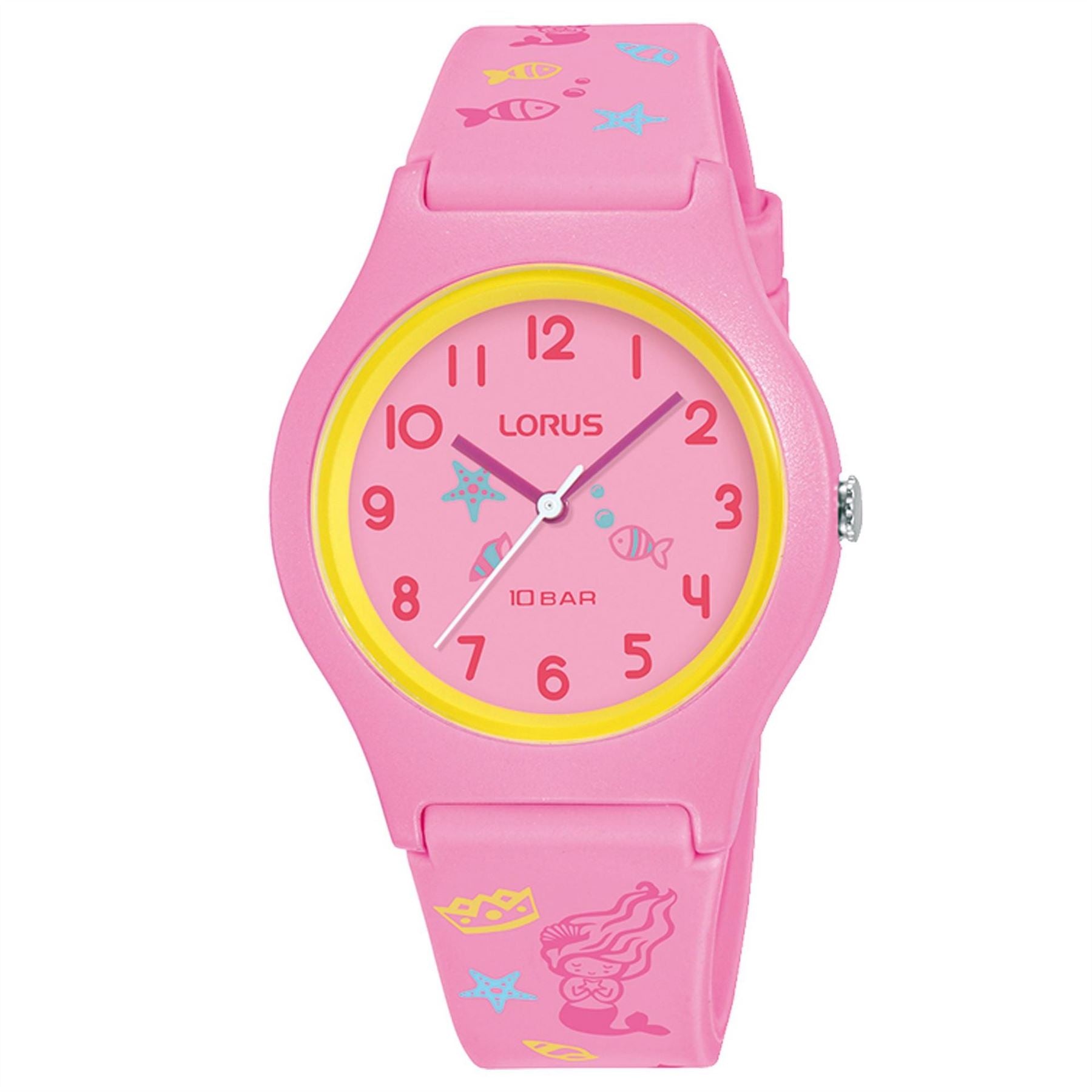 Lorus Youth Analogue Rubber Strap Watch