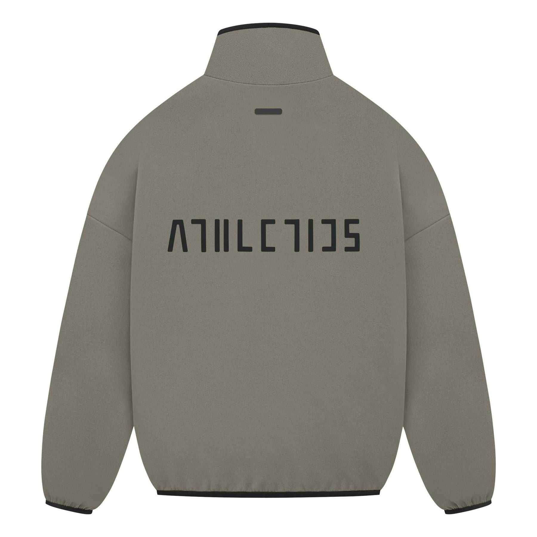 adidas Lettering Relaxed Fit Funnel Neck Long Sleeve Drop Shoulder Athletic Top