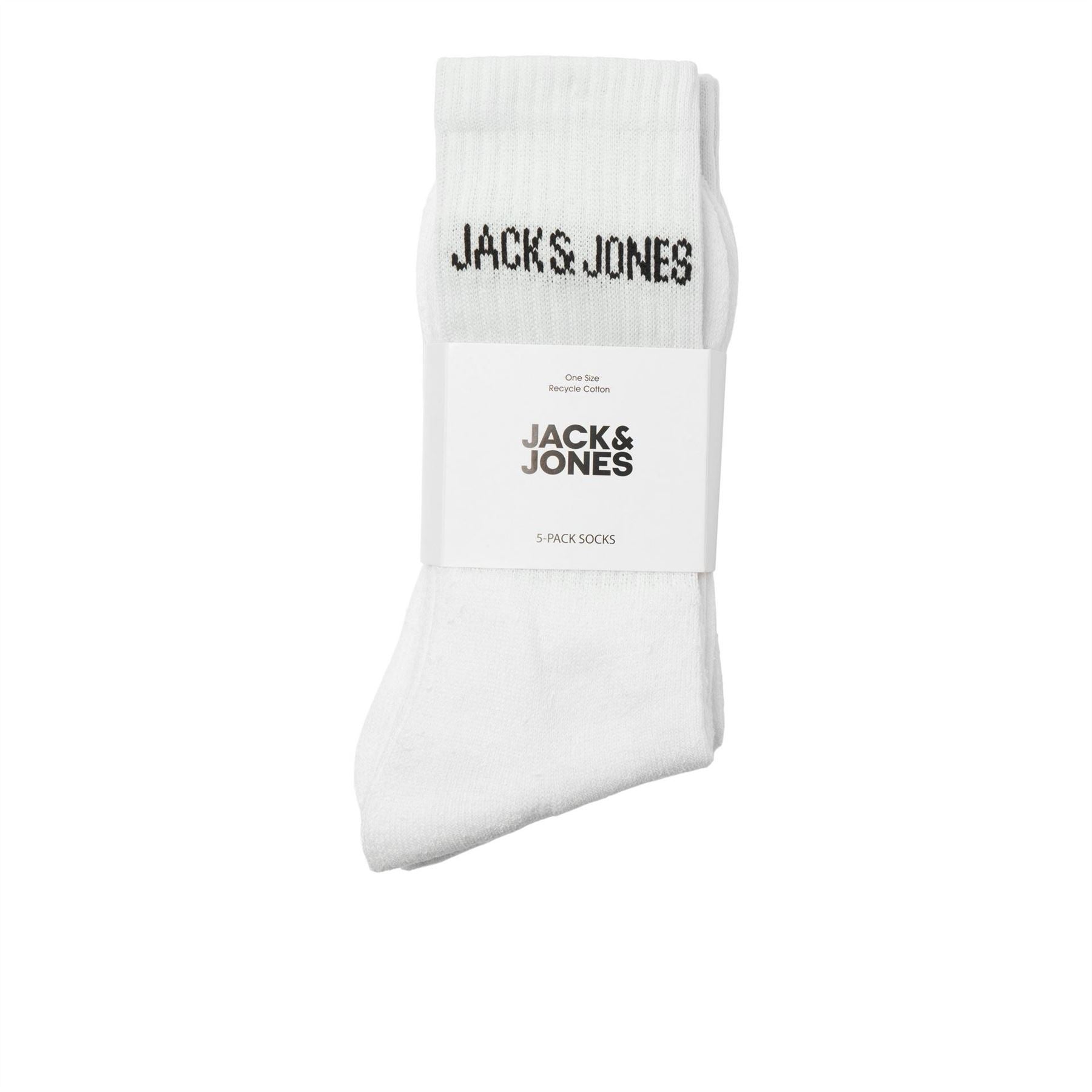 Jack and Jones Regen Mens 5 Pack Crew Socks
