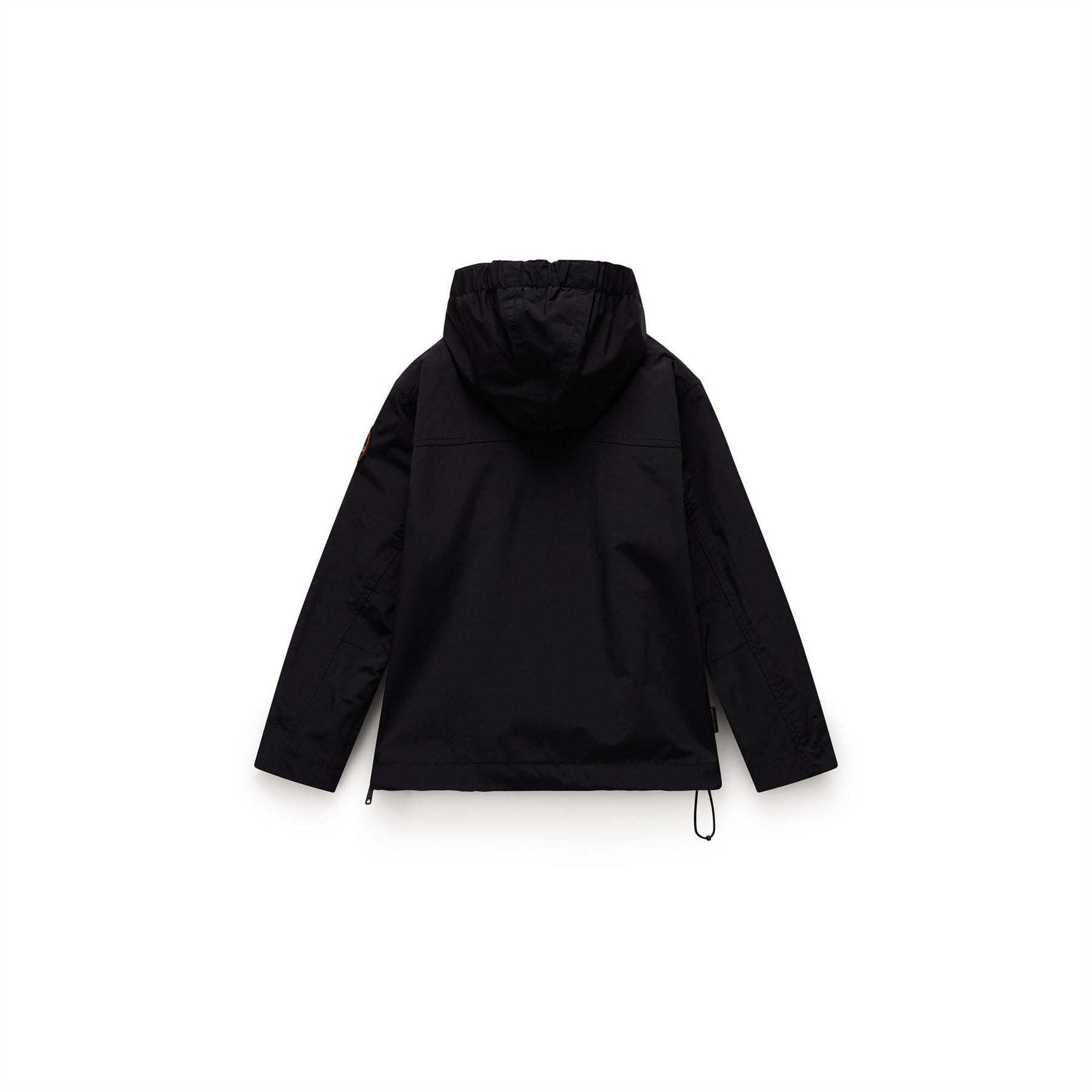 Napapijri Rainforest Solid Patterned Hooded Chest Pocket Rain Jacket