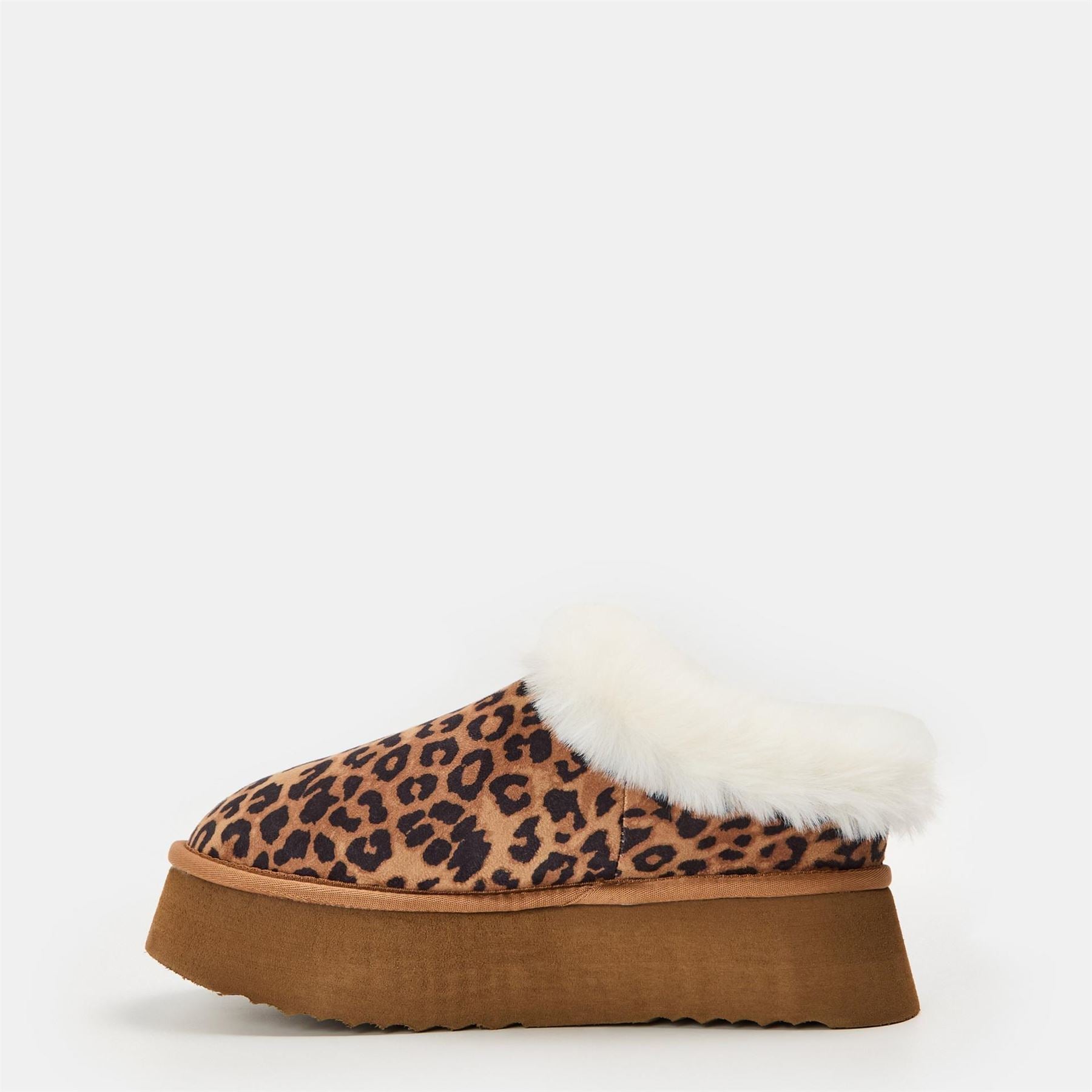 Steve Madden Chaplin Leopard Patterned Snug Boot Mules