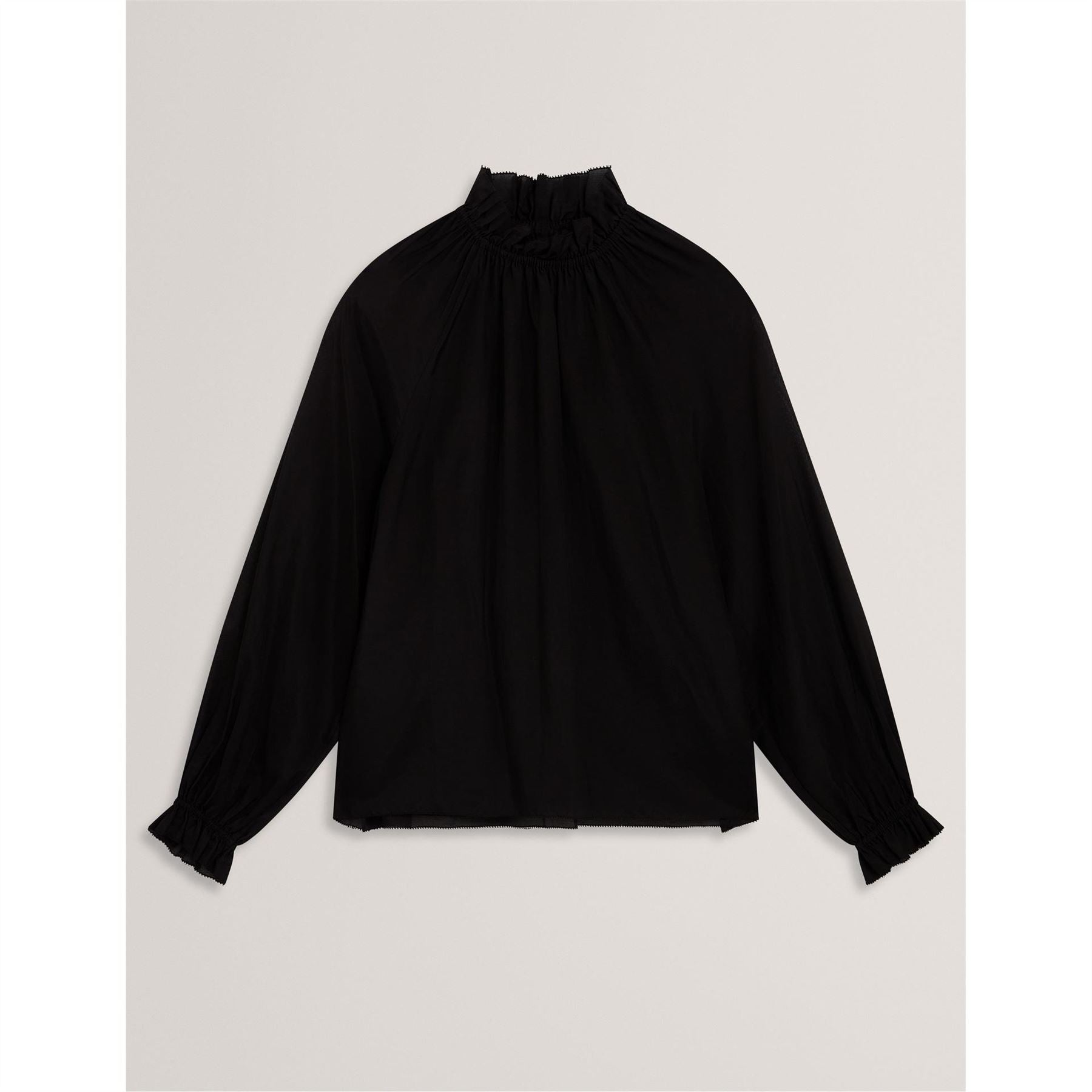 Ted Baker Funnel Neck Raglan Sleeve Peasant Blouse