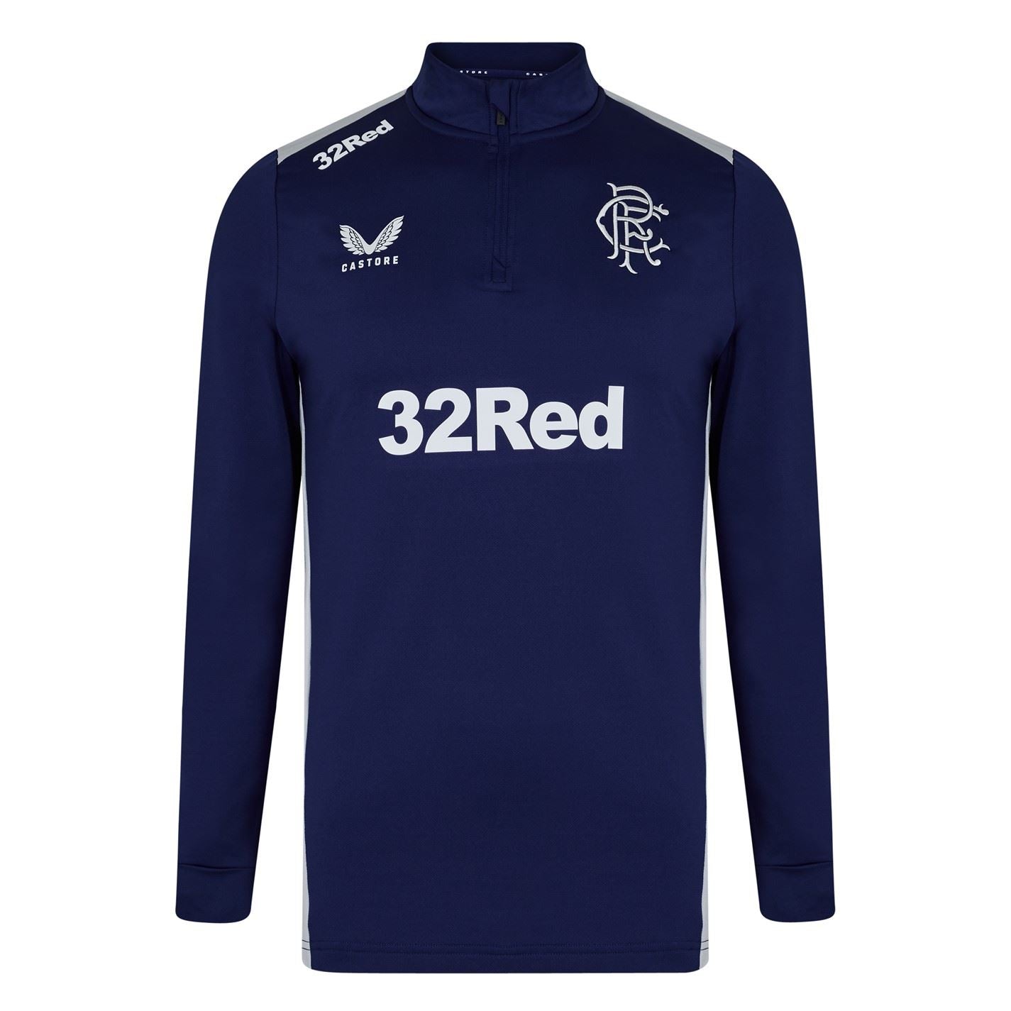 Castore Rangers FC Funnel Neck Regular Fit Sweatshirt
