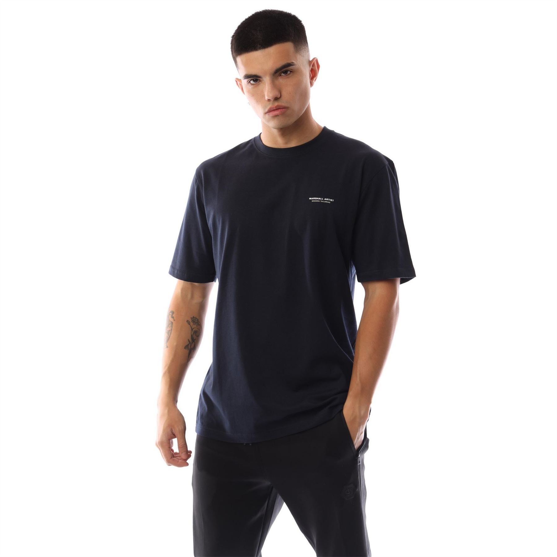 Marshall Artist Siren Box Print Crew Neck Short Sleeve T-Shirt