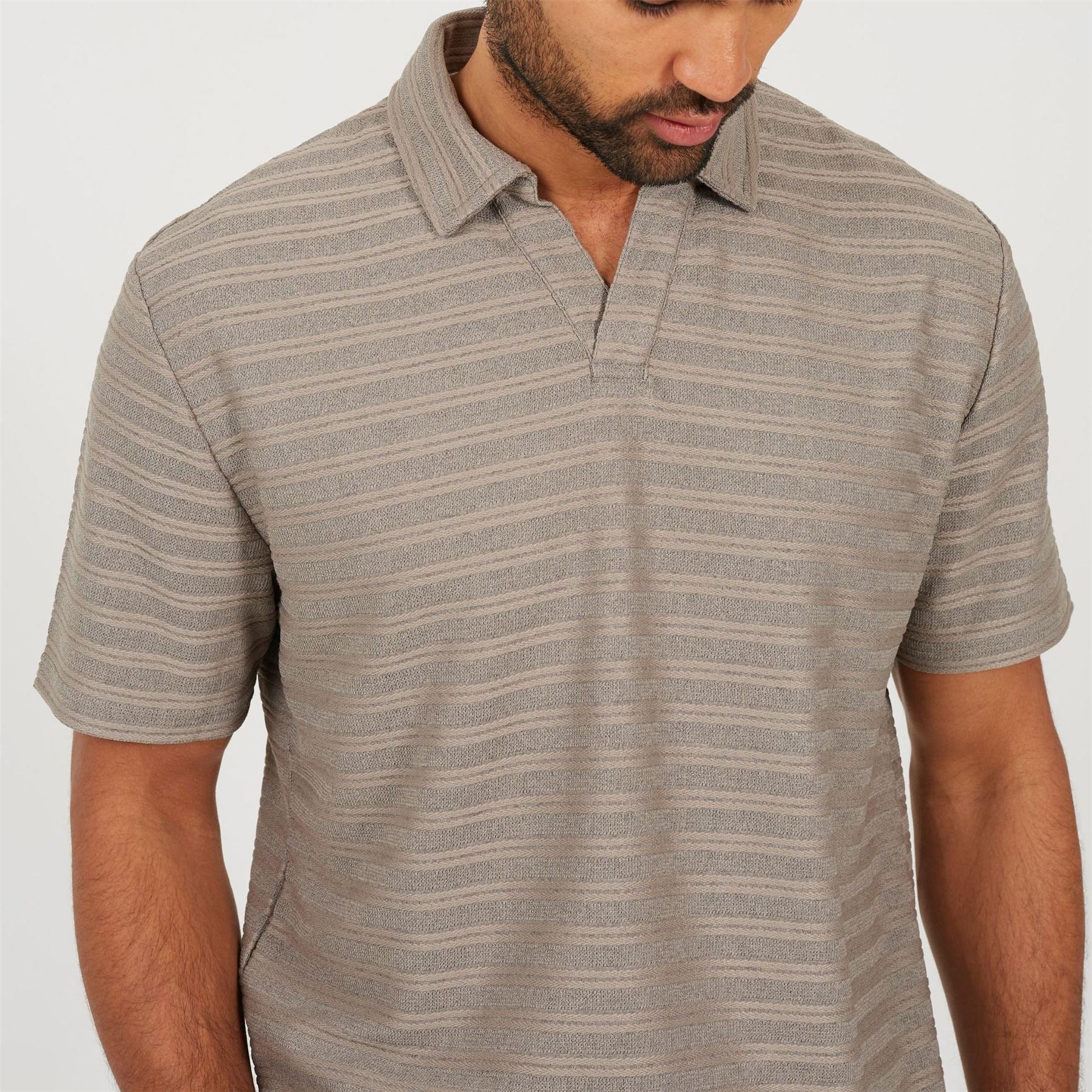 Brave Soul Trophy Polo Neck Short Sleeve Shirt