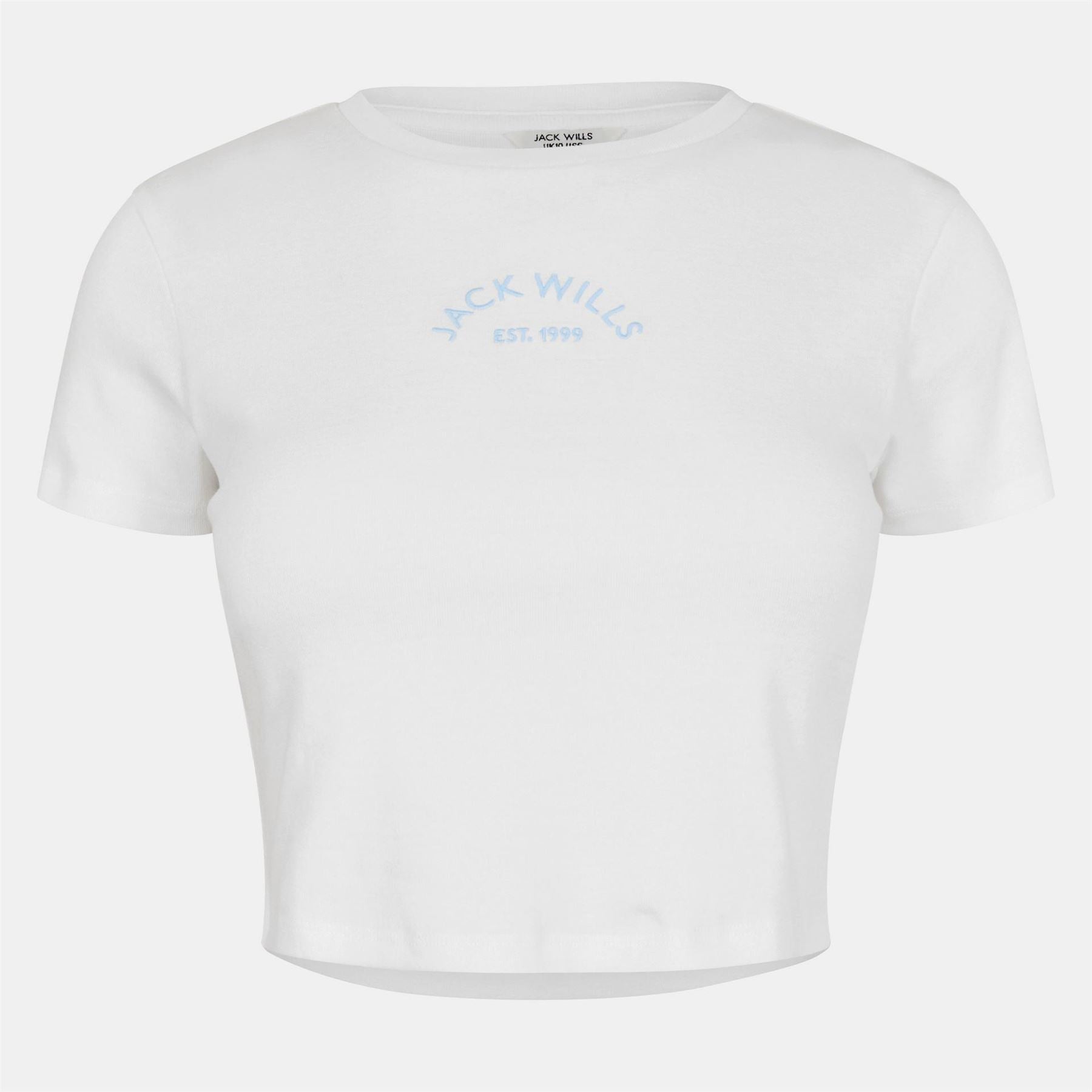 Jack Wills Cropped Baby Tee Ladies
