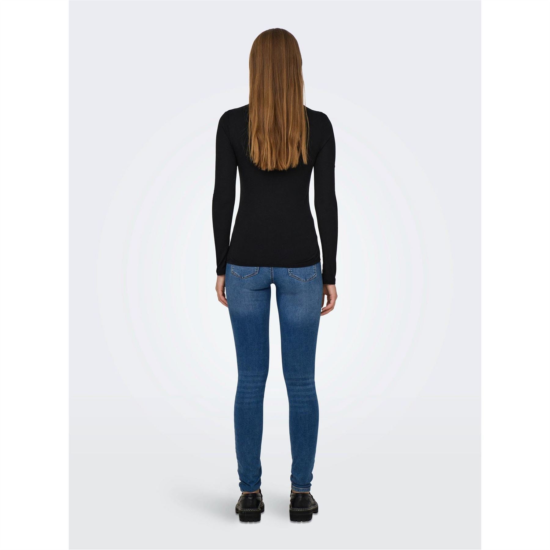 Only Slim Fit Crew Neck Long Sleeve Jersey T-Shirt