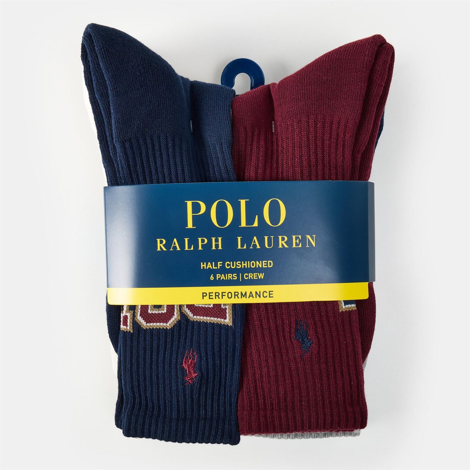 Polo Ralph Lauren Varsity Crew Long Socks 3 Pack