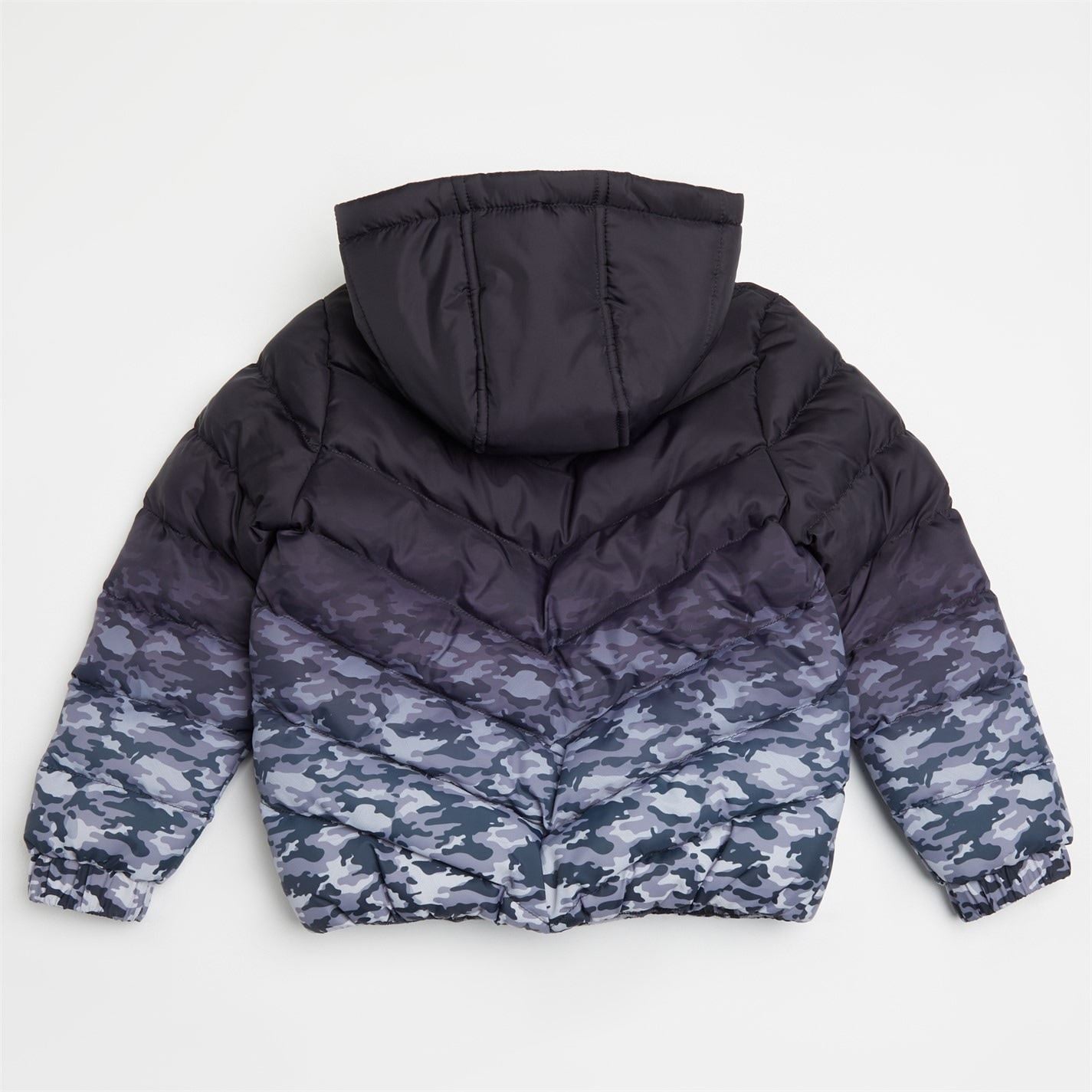 Firetrap Camo Water and Wind Resistant Hooded Padded Puffer Jacket