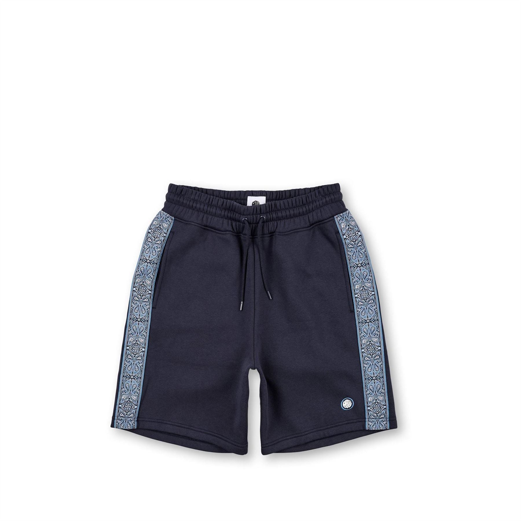 Pretty Green Paisley Bermuda Sweat Shorts with Elasticated Waistband