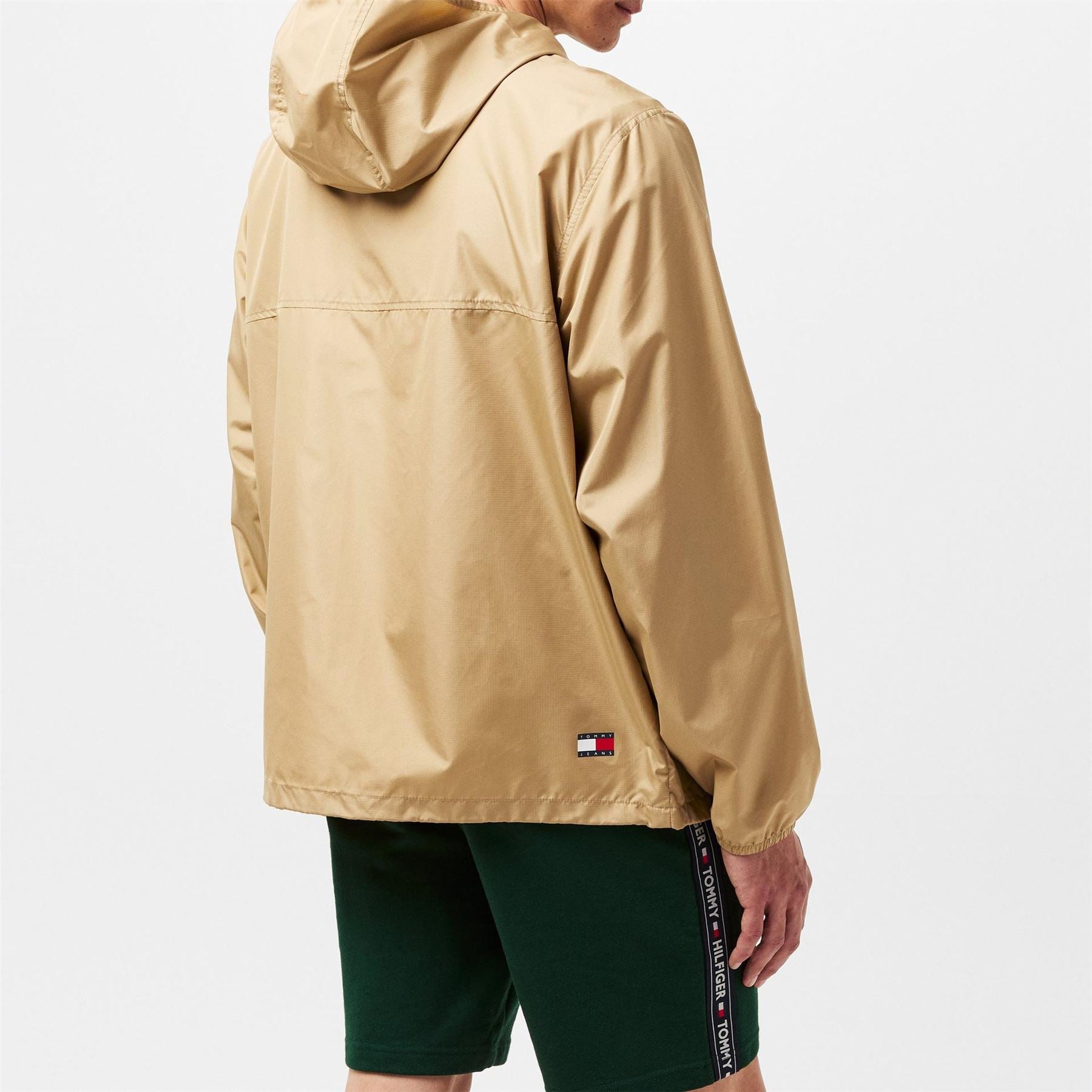 Tommy Jeans Hooded Relaxed Fit Windbreaker with Zipped Pocket