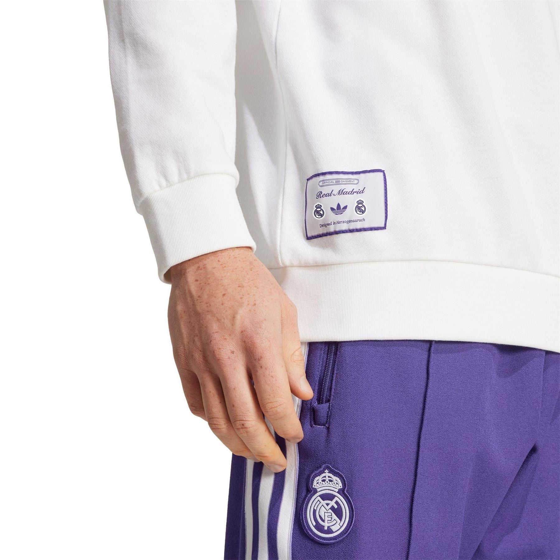 adidas Real Icon Sweater Performance Crew Sweatshirt