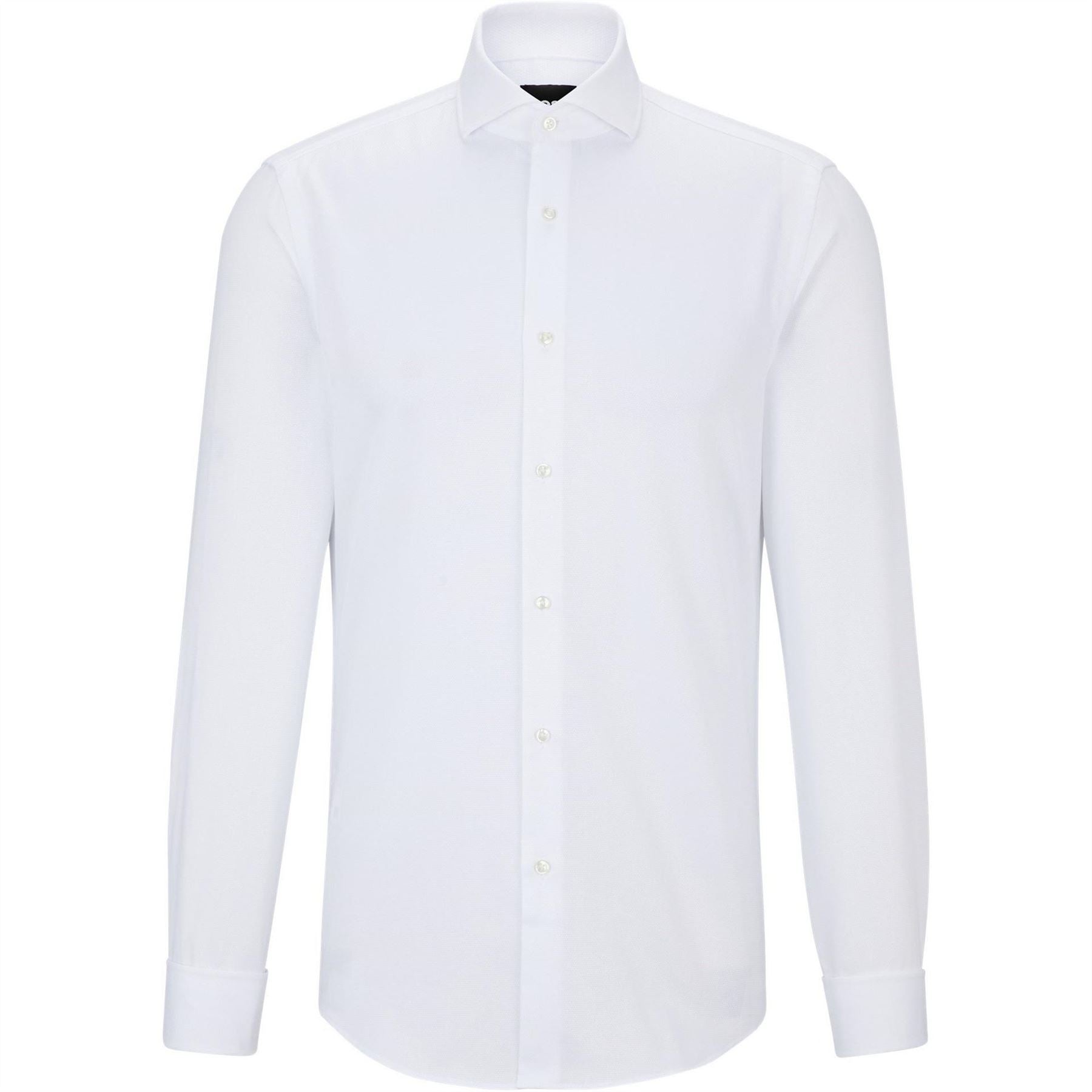 Boss Spread Collar Long Sleeve Regular Fit Shirt