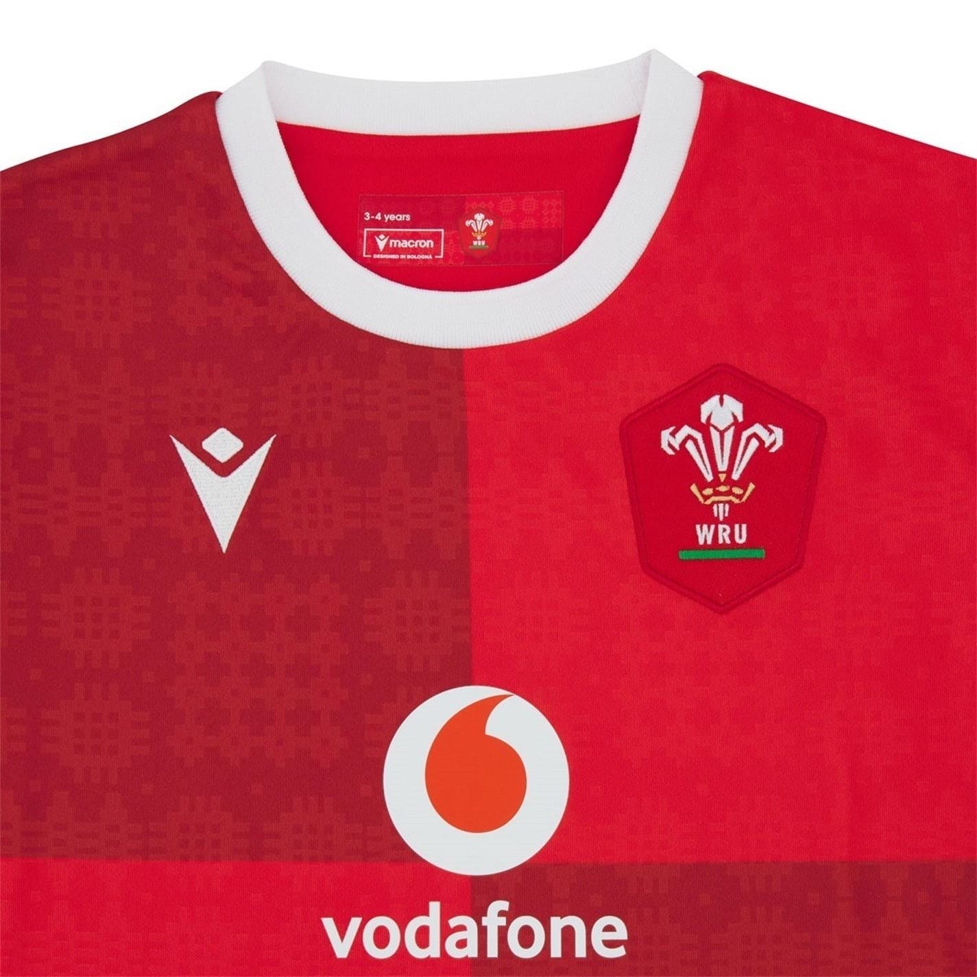 Macron Wales Rugby Home Shirt 2025 Infants
