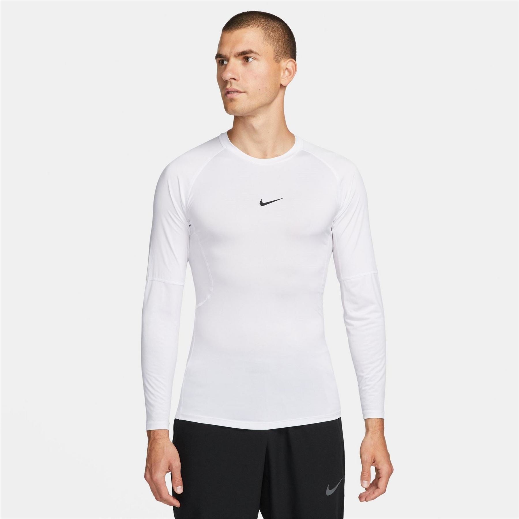 Nike Mens Pro Dri Fit Tight Long Sleeve Fitness Top