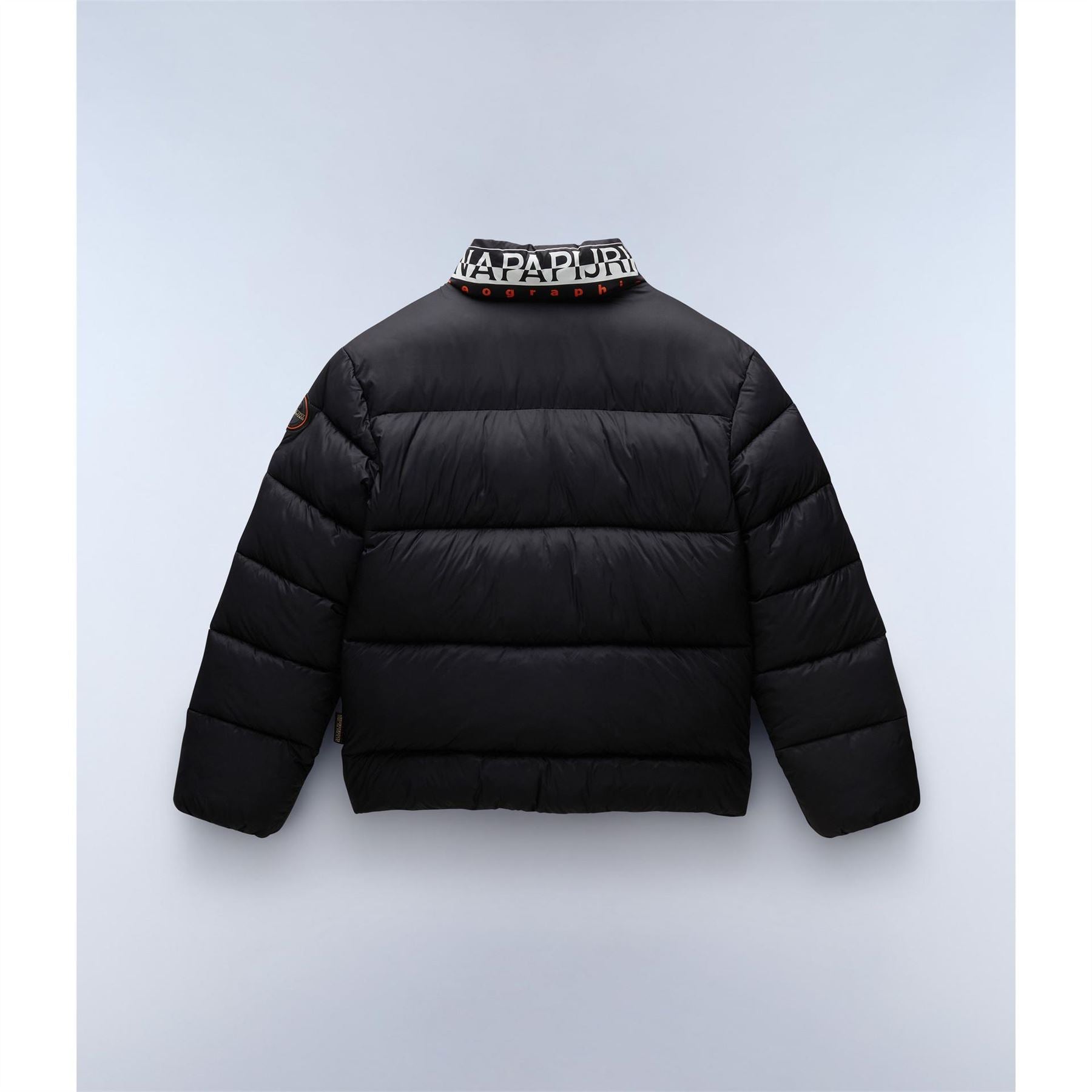 Napapijri Solid Patterned High Neck Puffer Coat