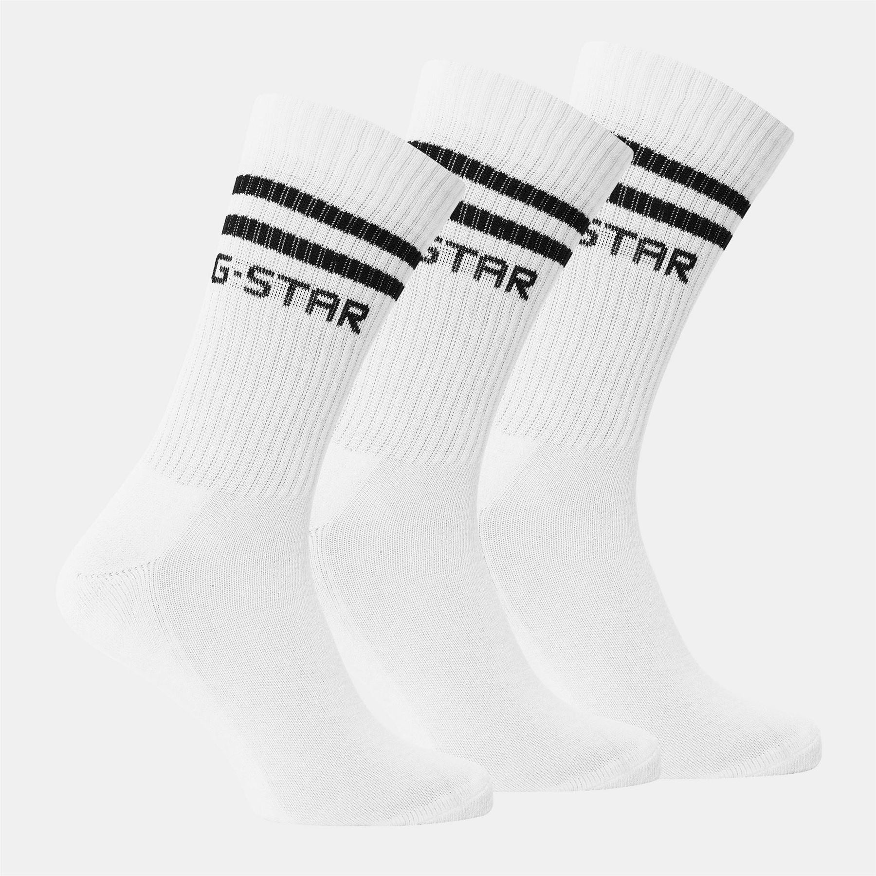 G Star Creek 3 Pack Long Crew Socks