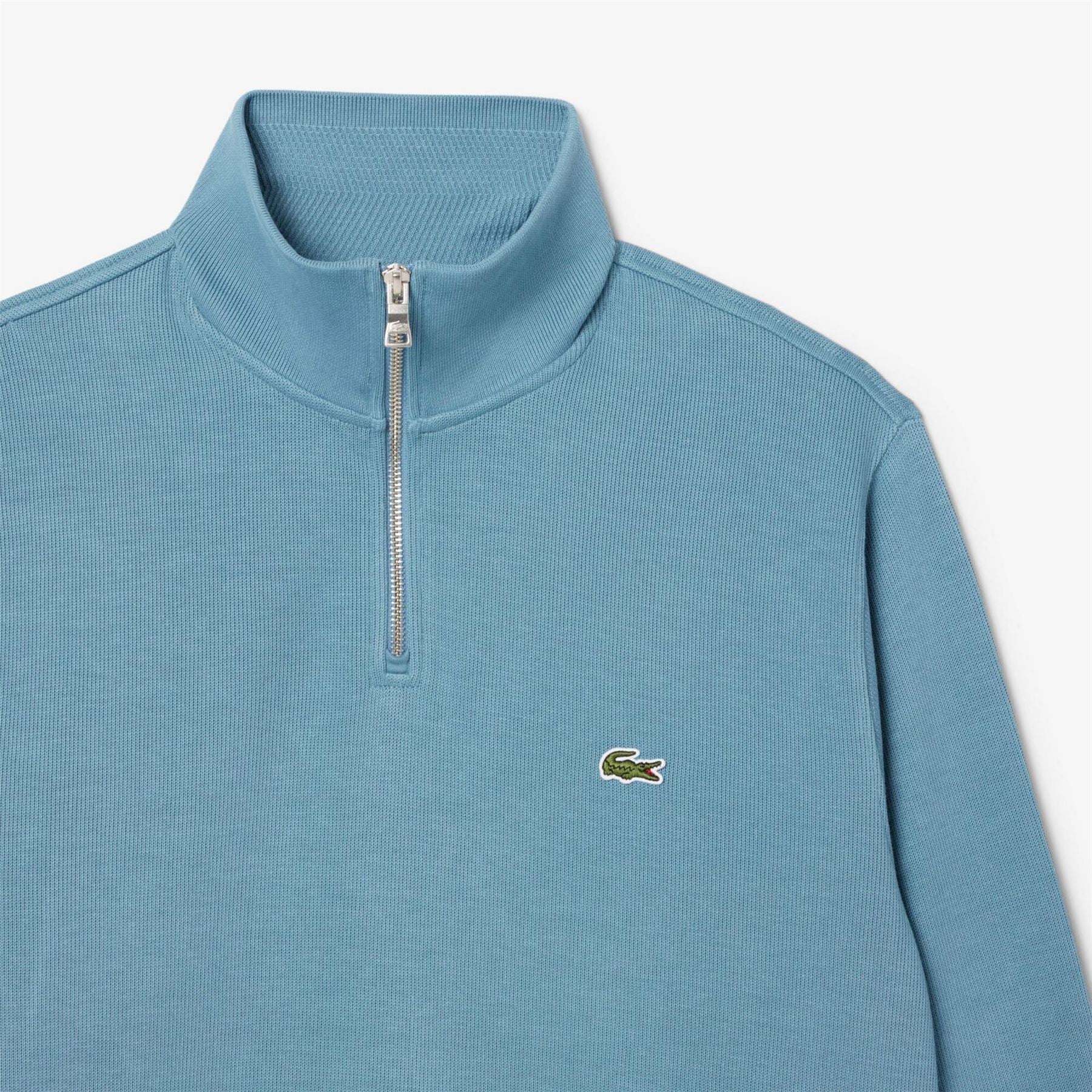 Lacoste Quarter Zip Fleece Top
