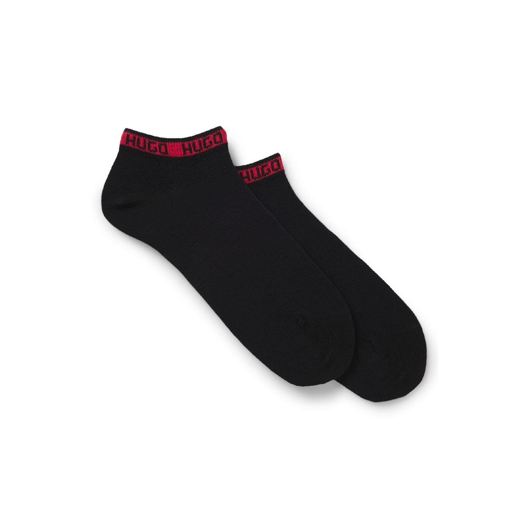 Hugo Pack Of Branded Cuff Socks