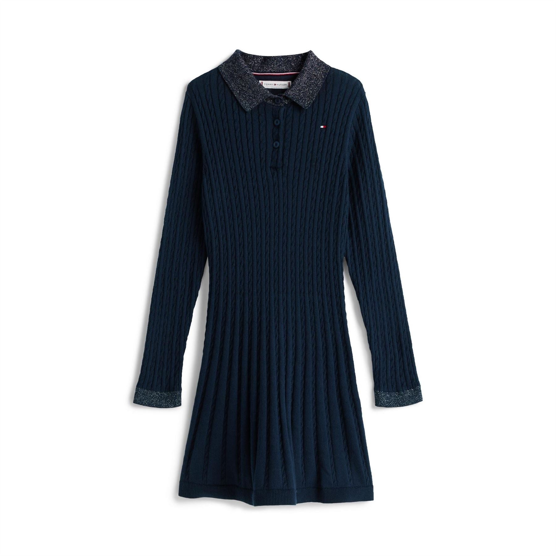 Tommy Hilfiger Cable Sweater Jumper Dress