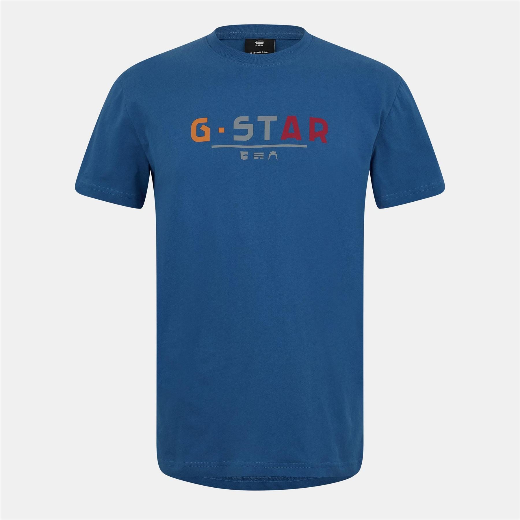 G Star Lettering Crew Neck Regular Fit T-Shirt