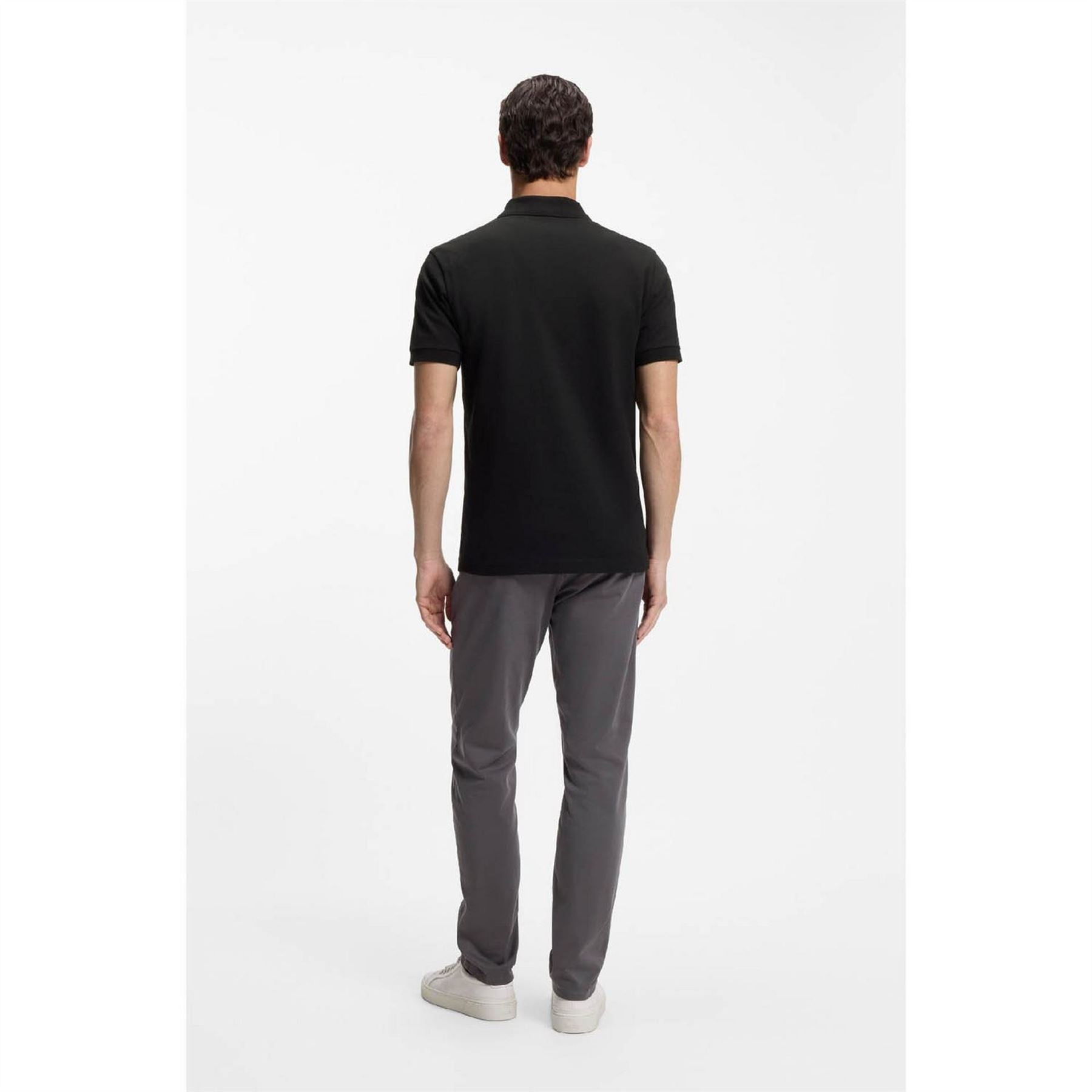 Boss Collared Neck Button Placket Polo Shirt