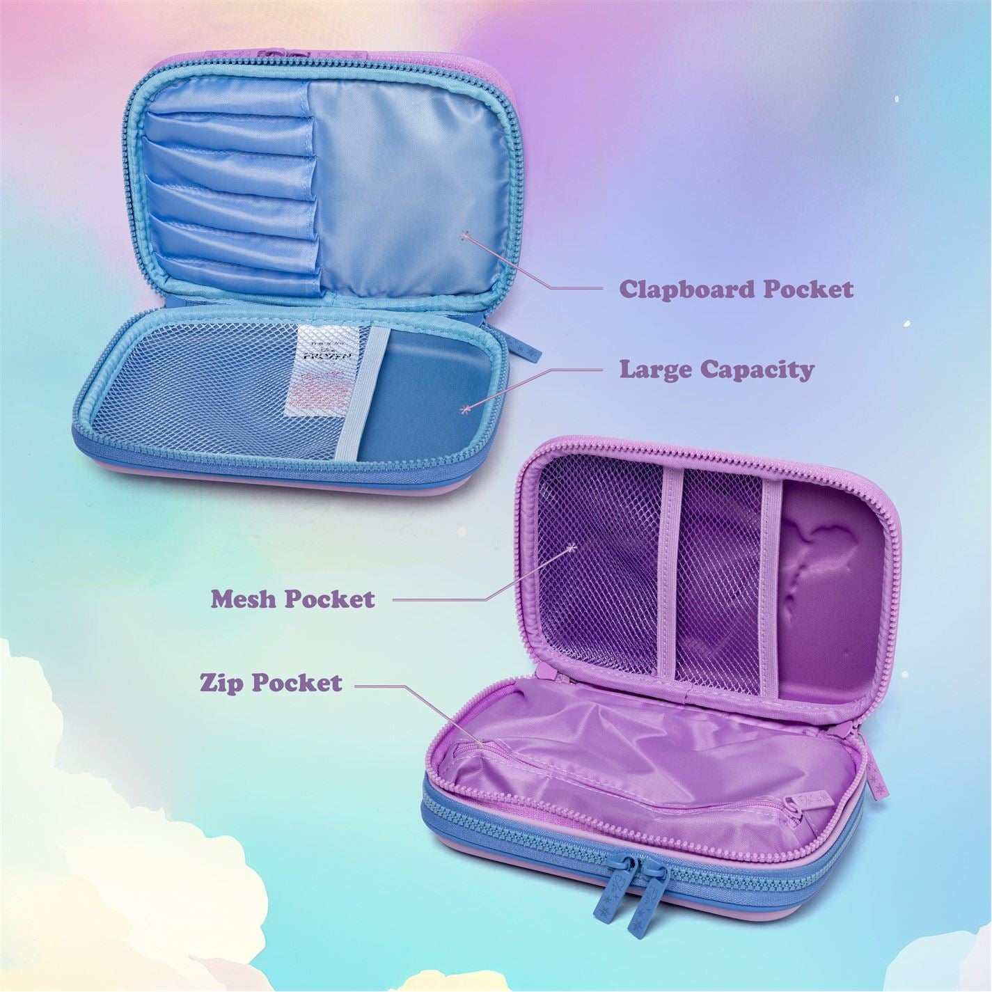Character Pencil Case Stich Elsa Spiderman