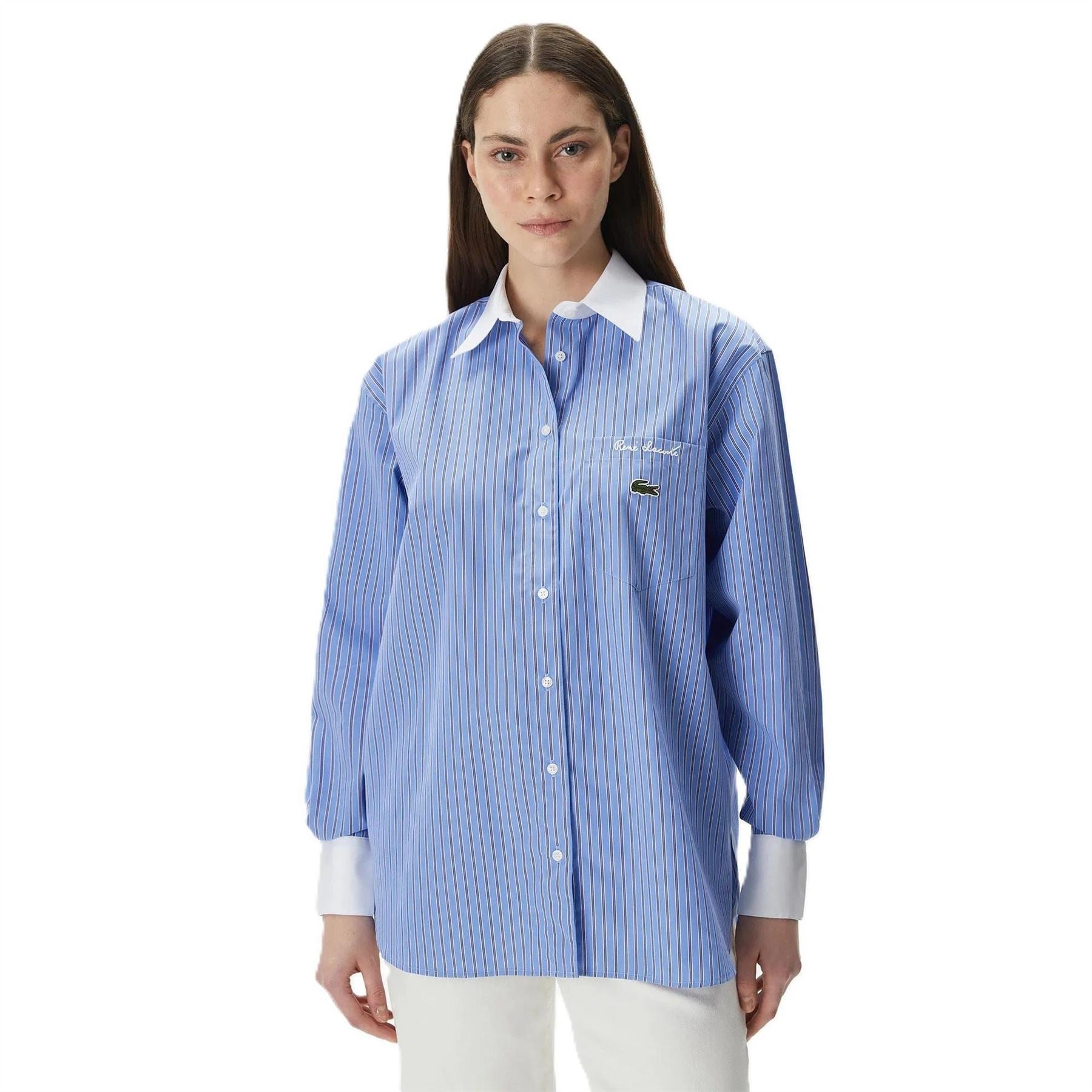 Lacoste Crocodile Print Relaxed Fit Shirt