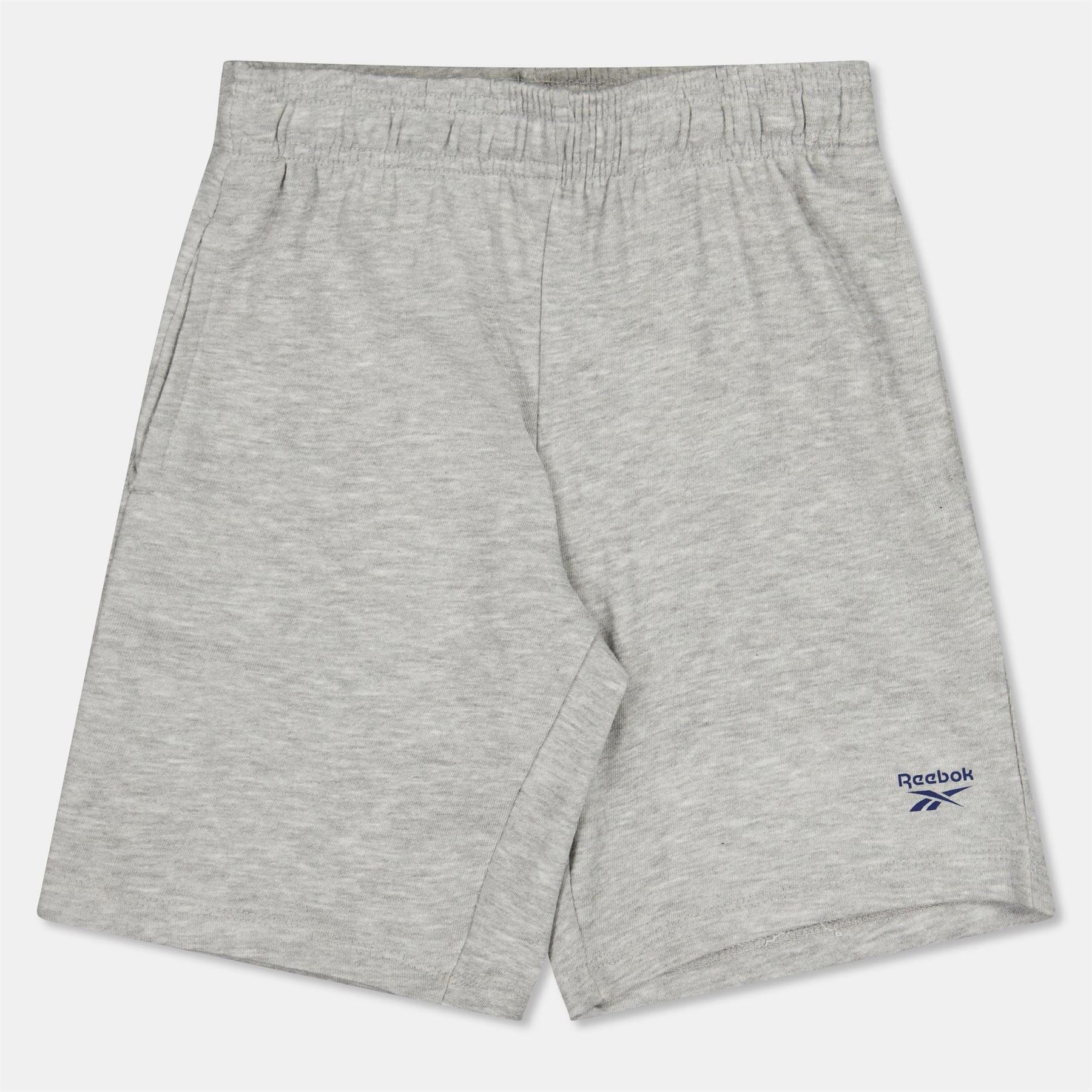 Reebok Solid Bermuda Sweat Shorts with Elasticated Waistband