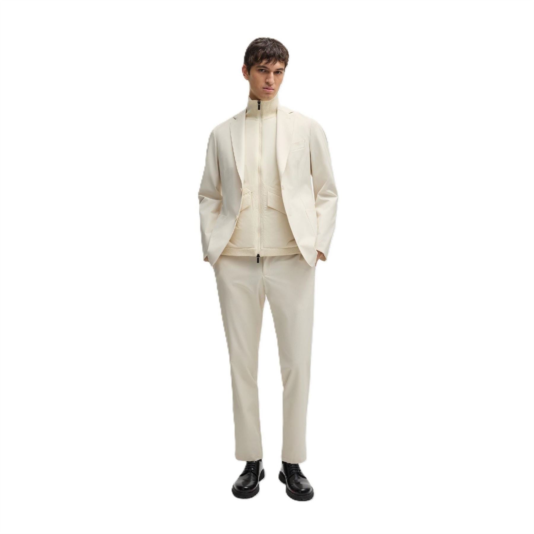 Boss Mens P Genius Wg Pk 243f 10261380 0 Straight Leg Trousers