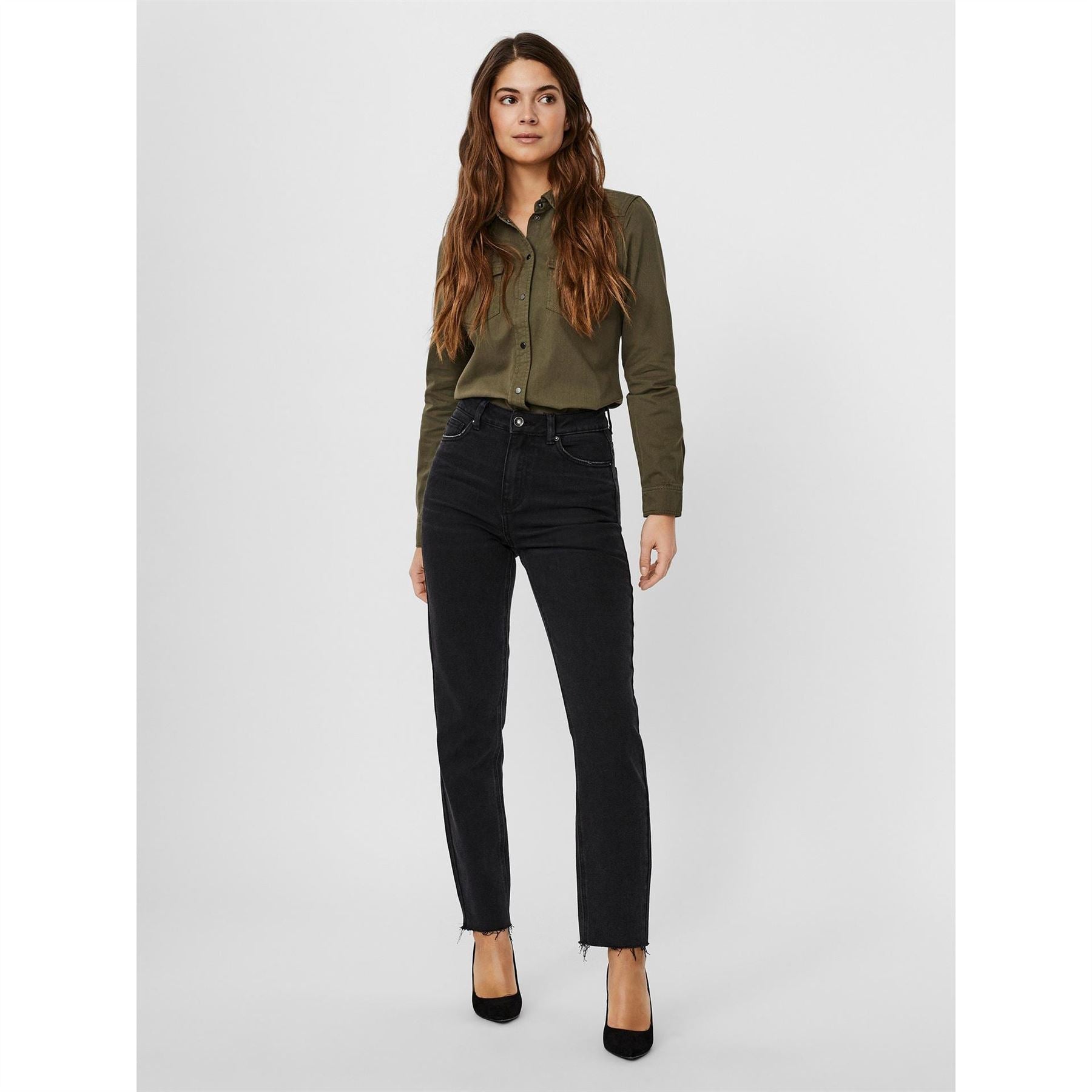 Vero Moda Brenda High Rise Straight Leg Trouser
