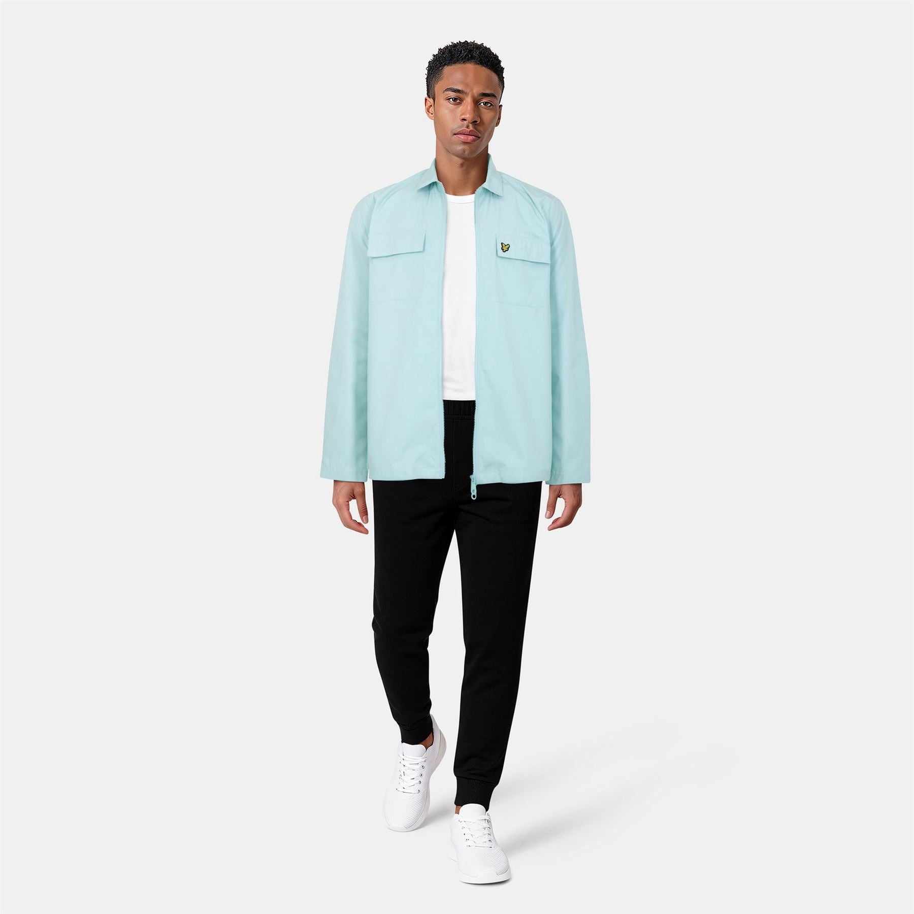 Lyle and Scott Cotton Long Sleeve Zip Overshirt