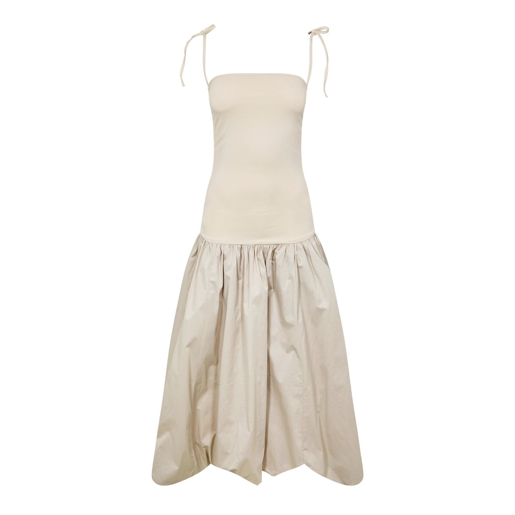 AmyLynn Amy Lynn Alexa Shoulder Tie Ultra Mini Peplum Dress