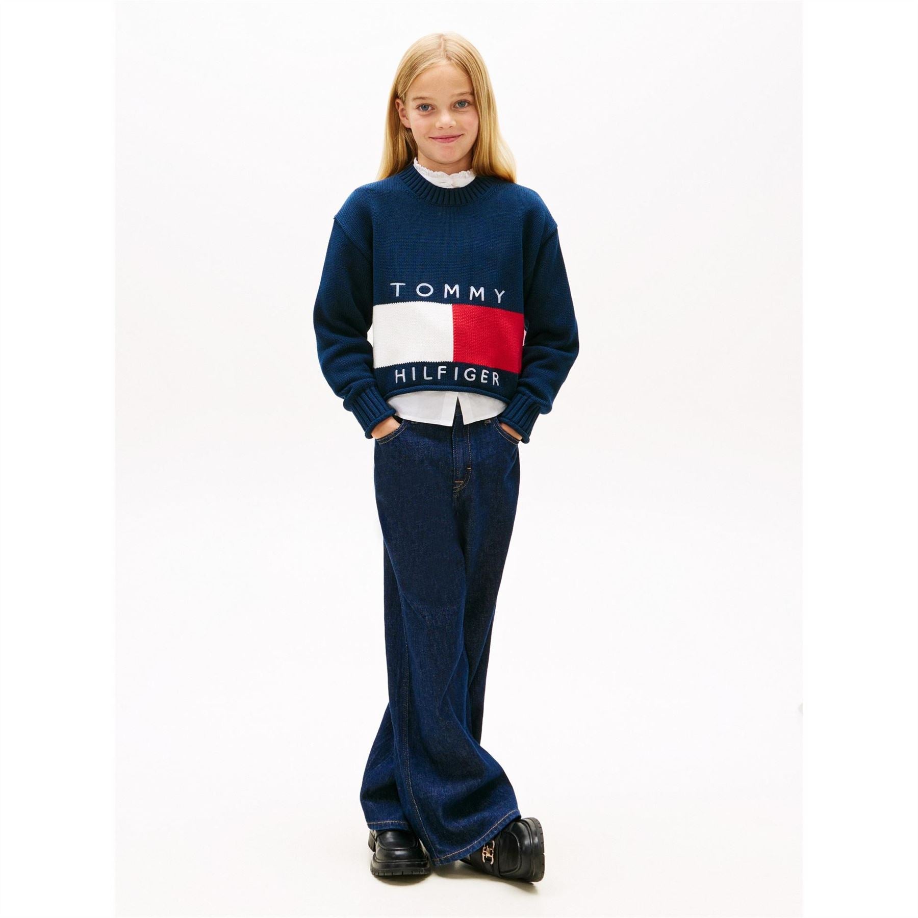 Tommy Hilfiger Heritage Crew Neck Ribbed Collar Long Sleeve Sweater