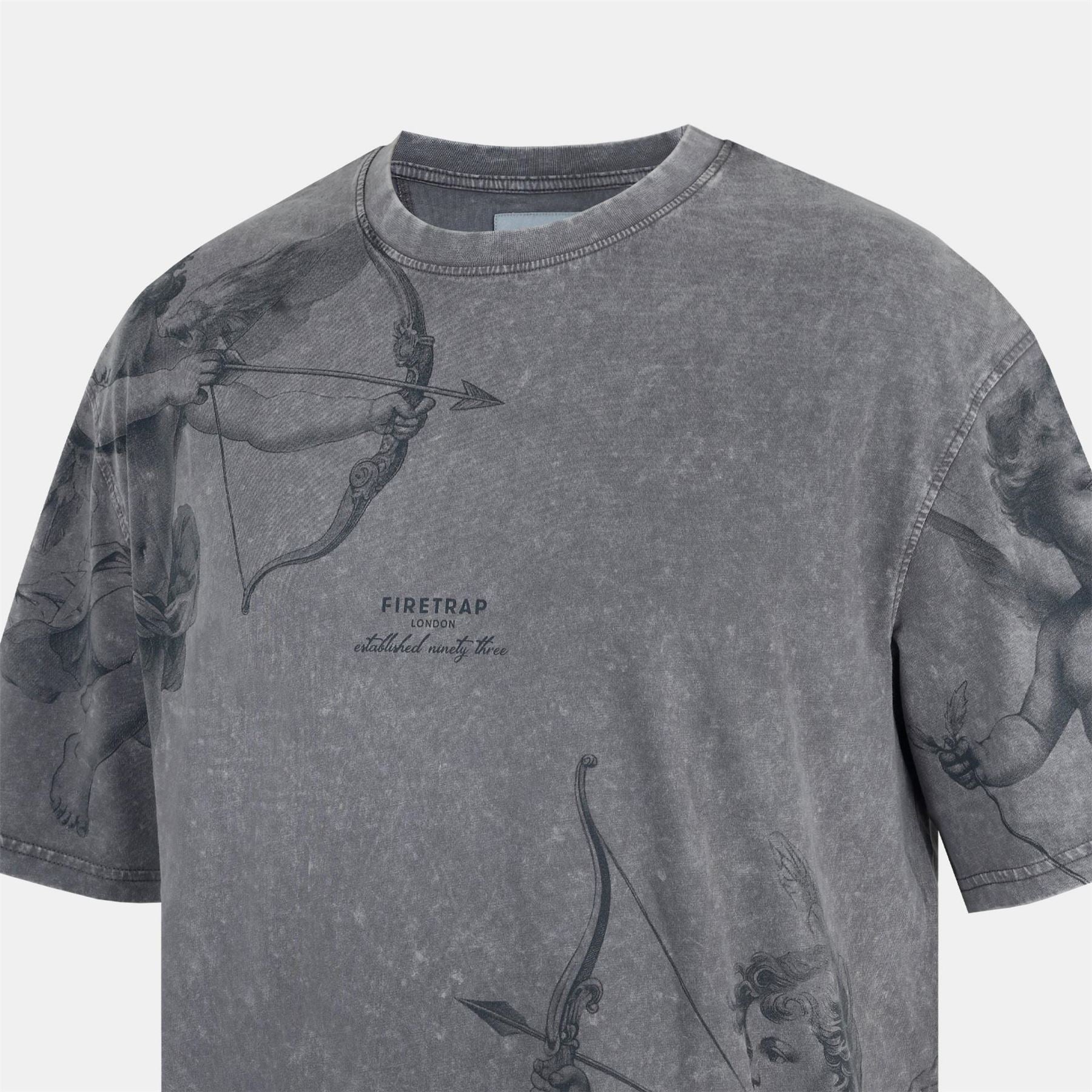 Firetrap Acid Wash Oversized T-Shirt