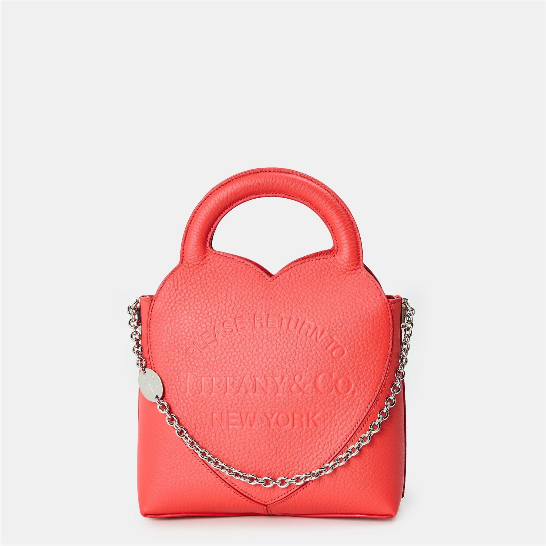 Tiffany Hibiscus Tote Bag with Chain