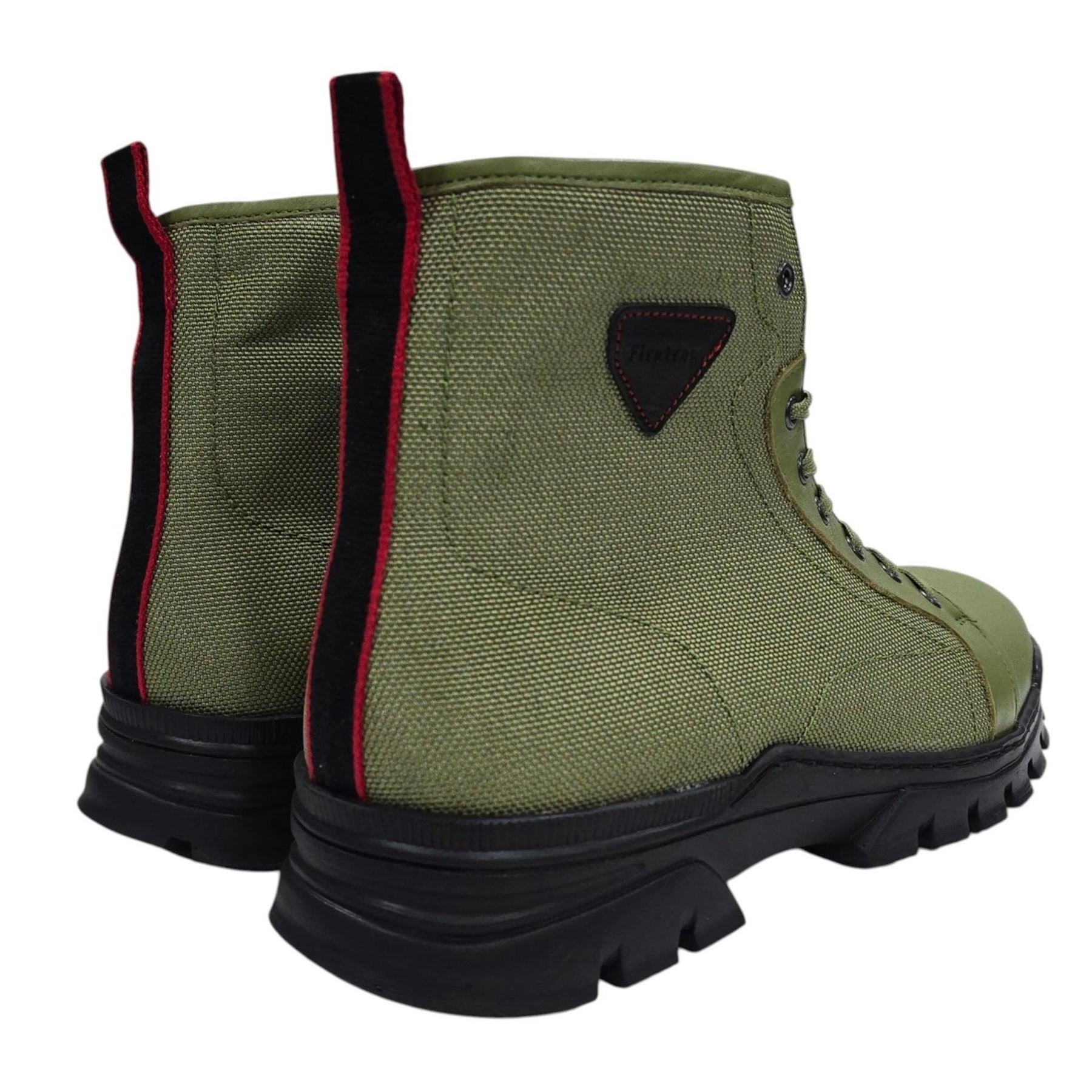Firetrap Lucas Leather Ankle Lace Up Hiker Rugged Boots